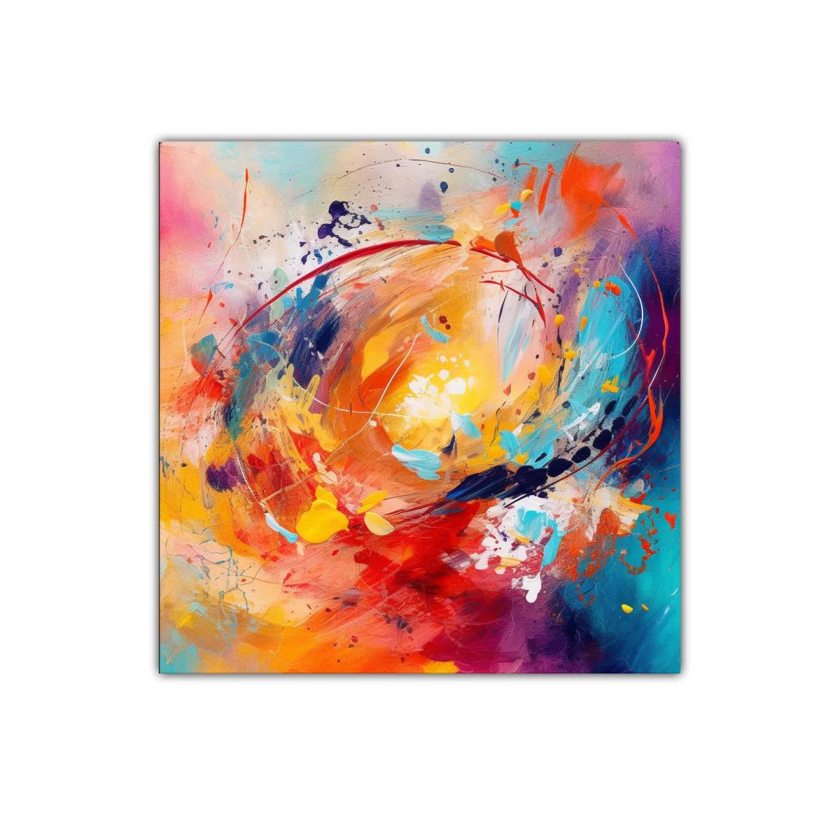 Explosión abstracta de colores vivos y dinámicos