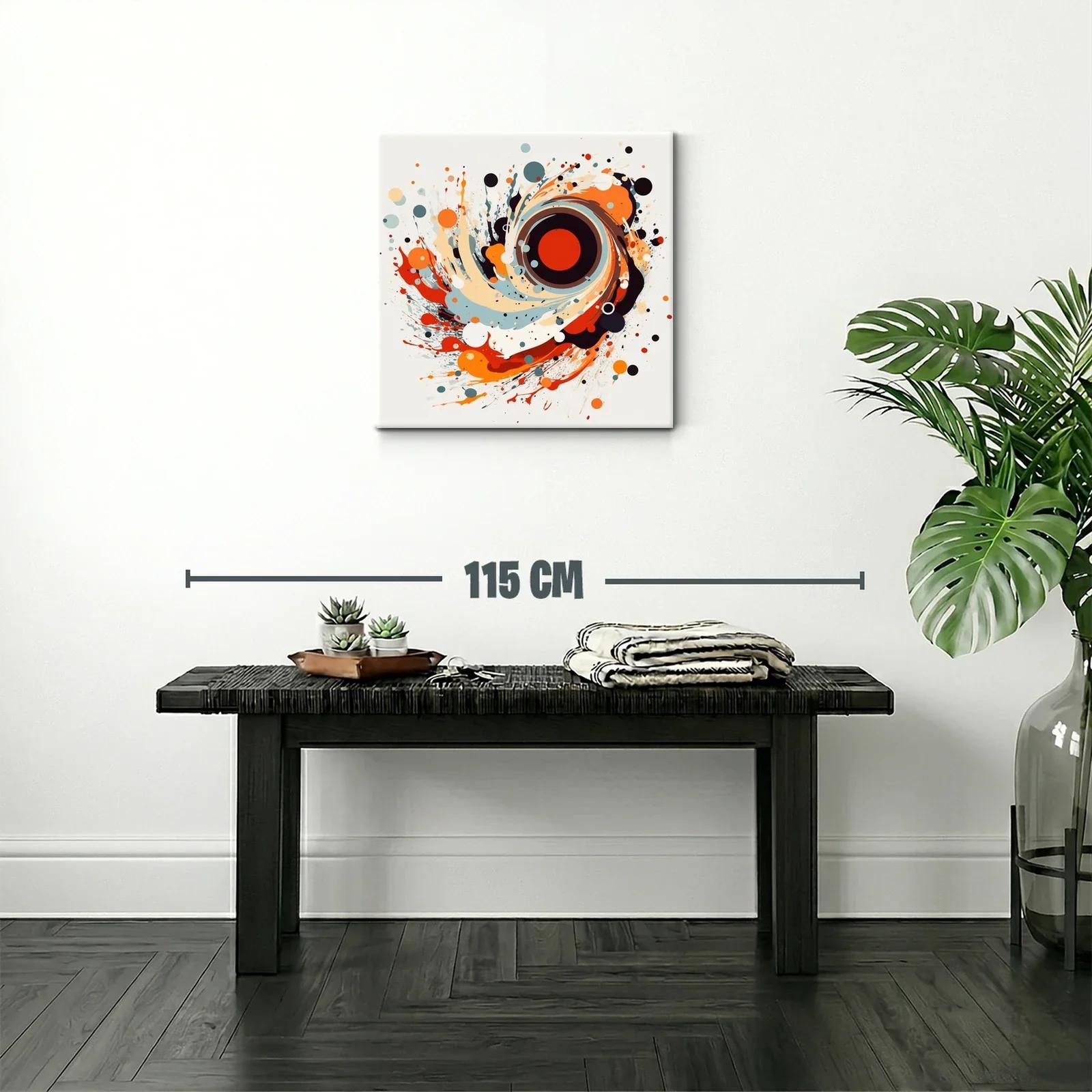 Explosión abstracta con tonos cálidos y contrastes vivos — miniatura 2