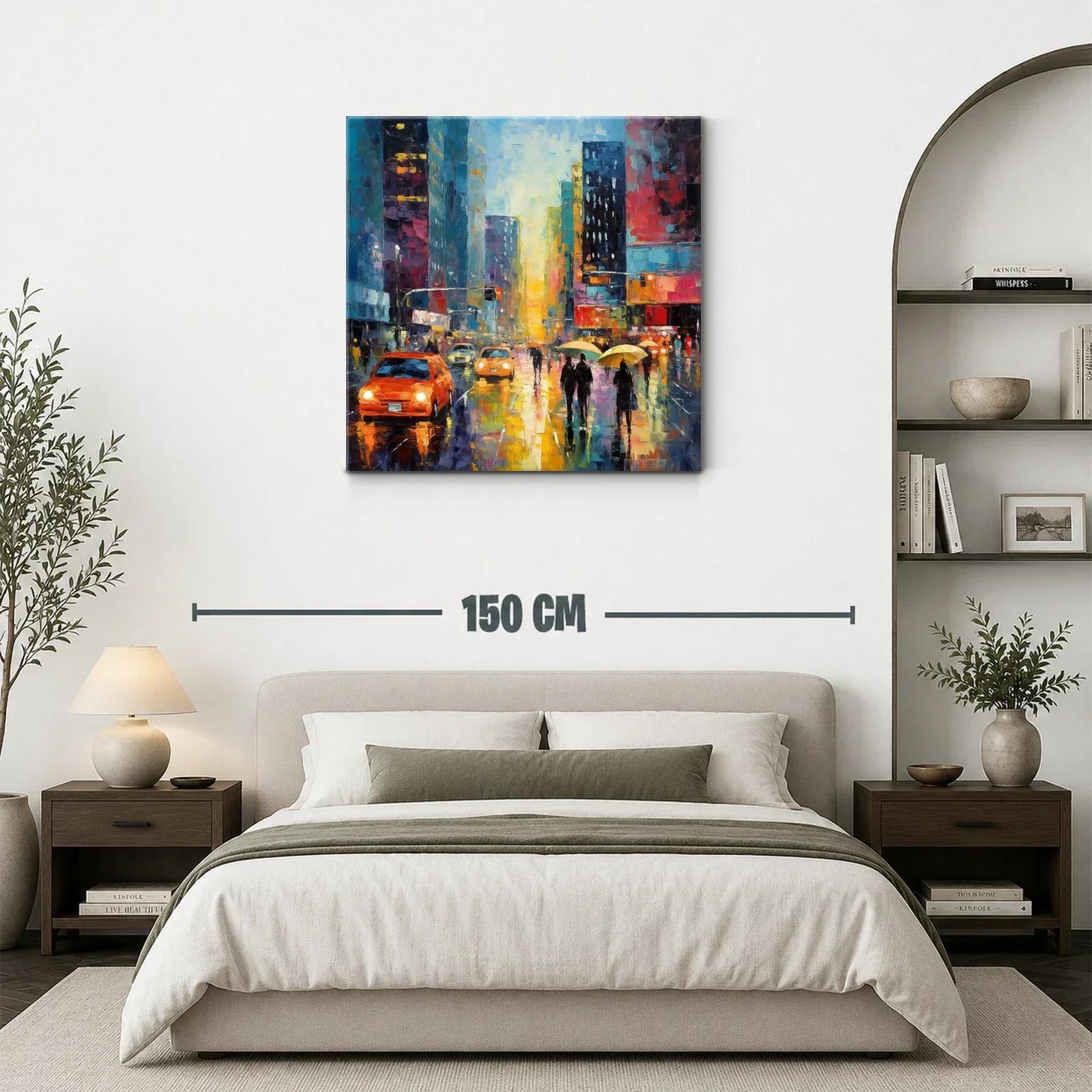 Atardecer urbano con luces y reflejos vibrantes — miniatura 3