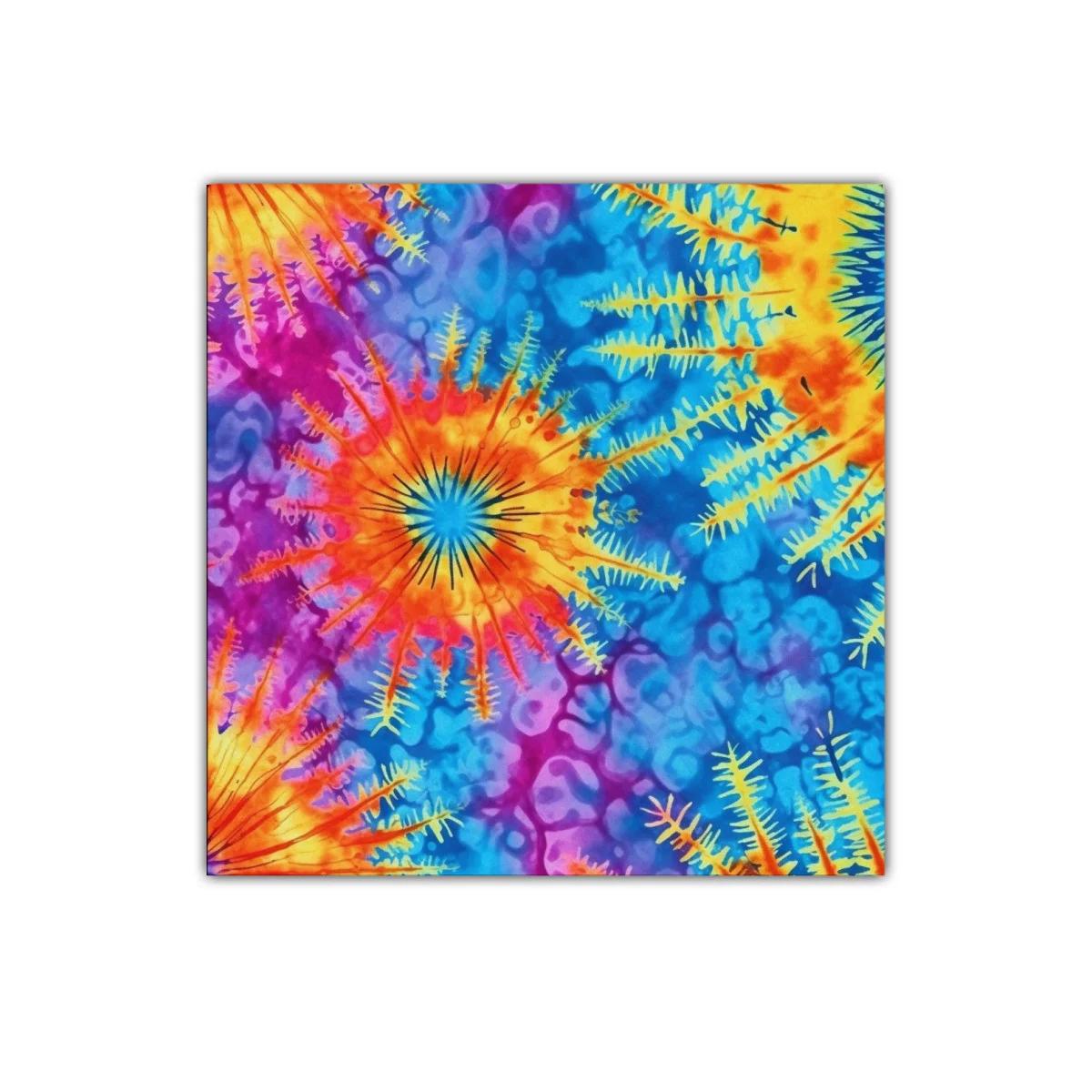 Cuadro vibrante con explosiones de color y formas abstractas — imagen principal