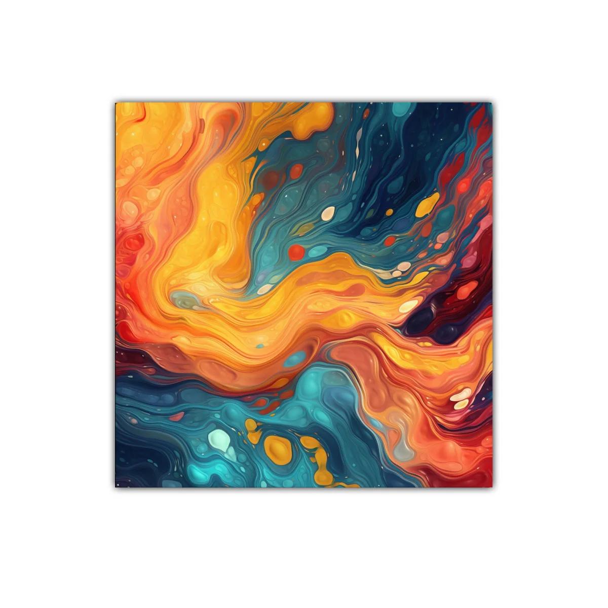 Danza de colores vibrantes en movimiento fluido