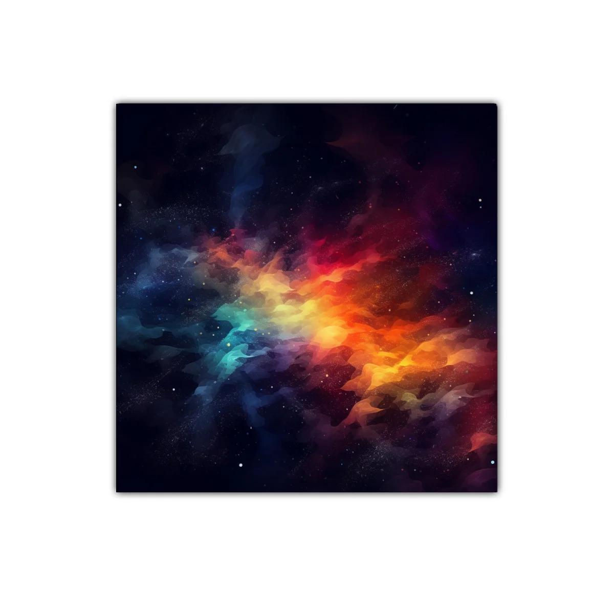 Explosión de color cósmico para espacios modernos