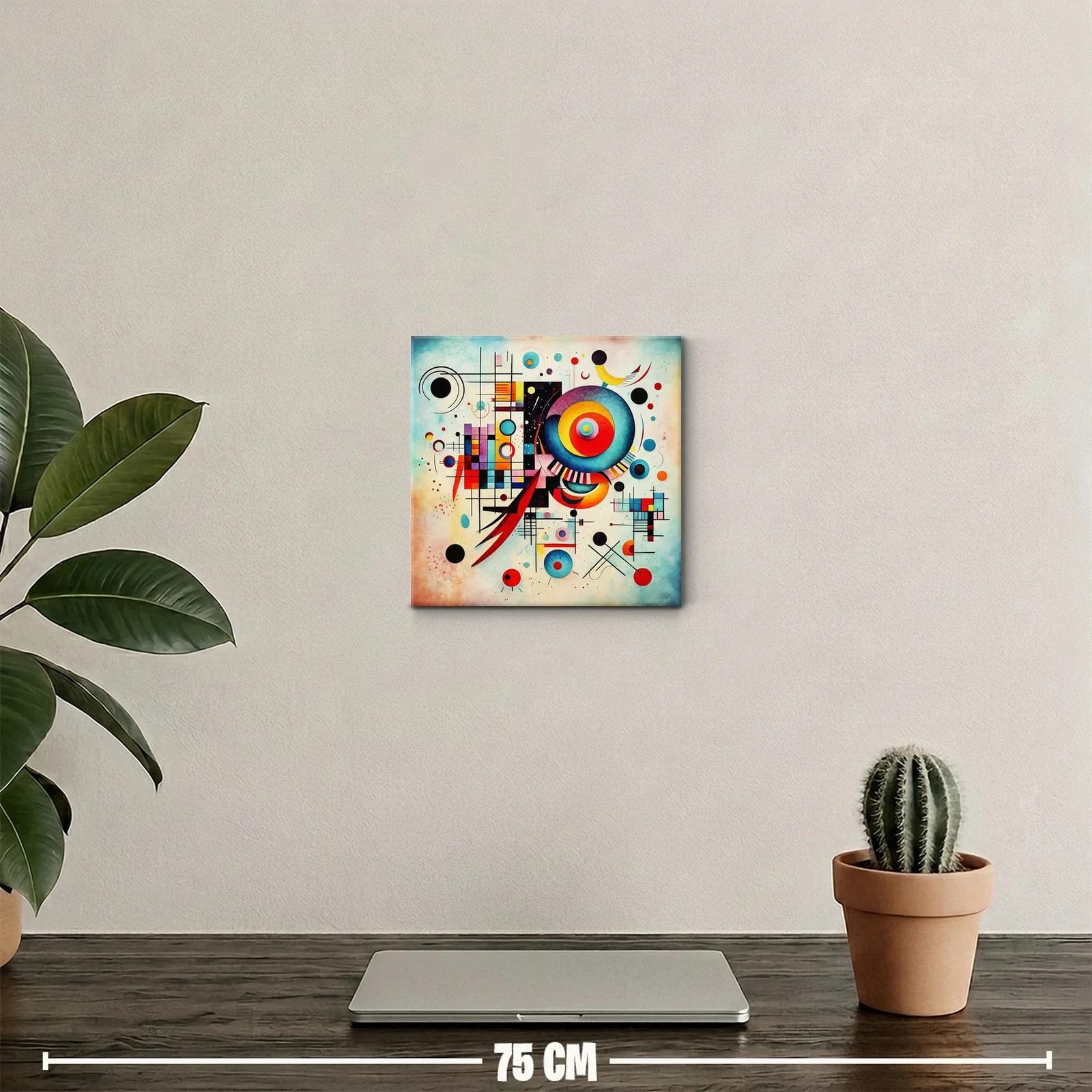 Composición abstracta con formas geométricas y colores vivos — miniatura 2