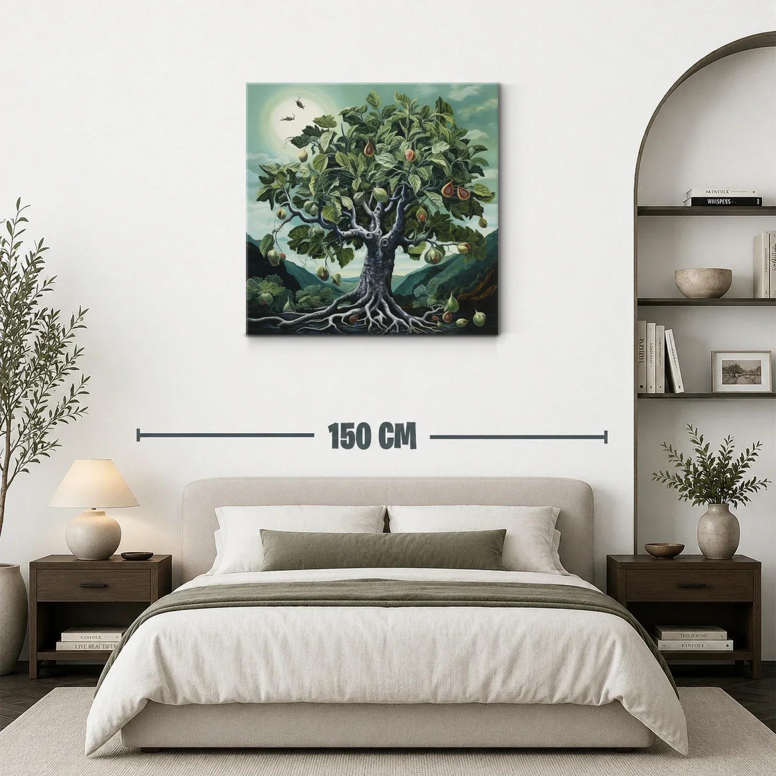Árbol de higos en paisaje natural con cielo azul verdoso — miniatura 3