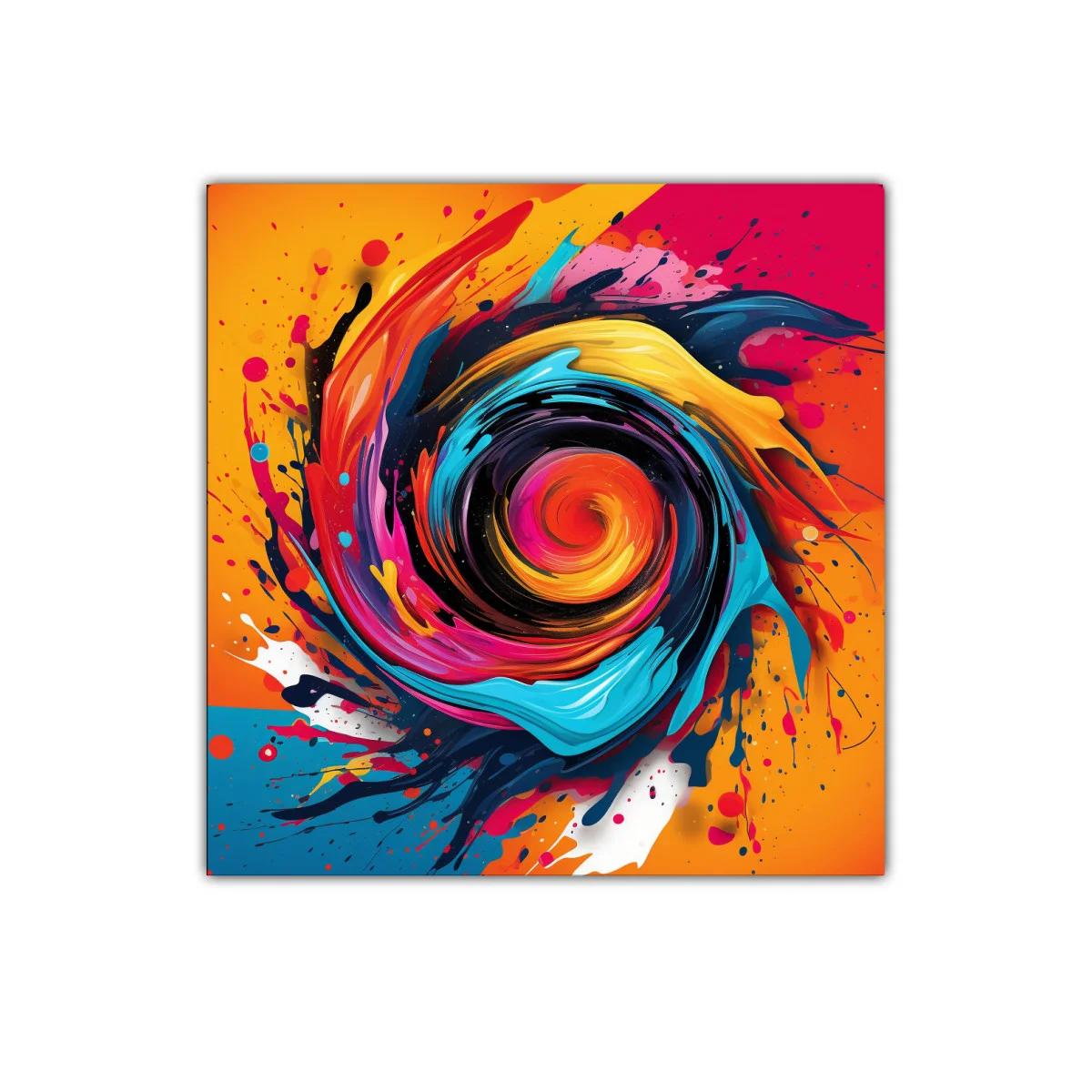Explosión de colores vibrantes en espiral dinámica — imagen principal