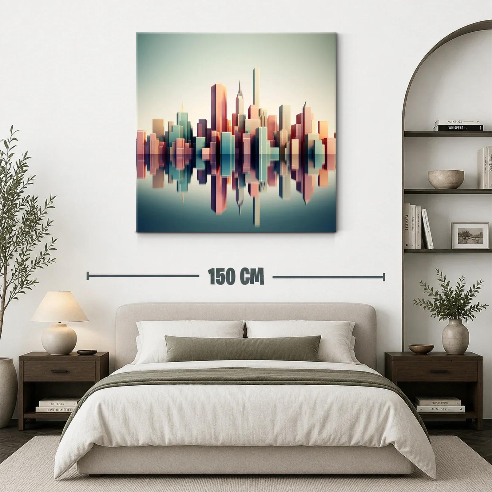 Reflejos urbanos en tonos pastel suaves y equilibrados — miniatura 3