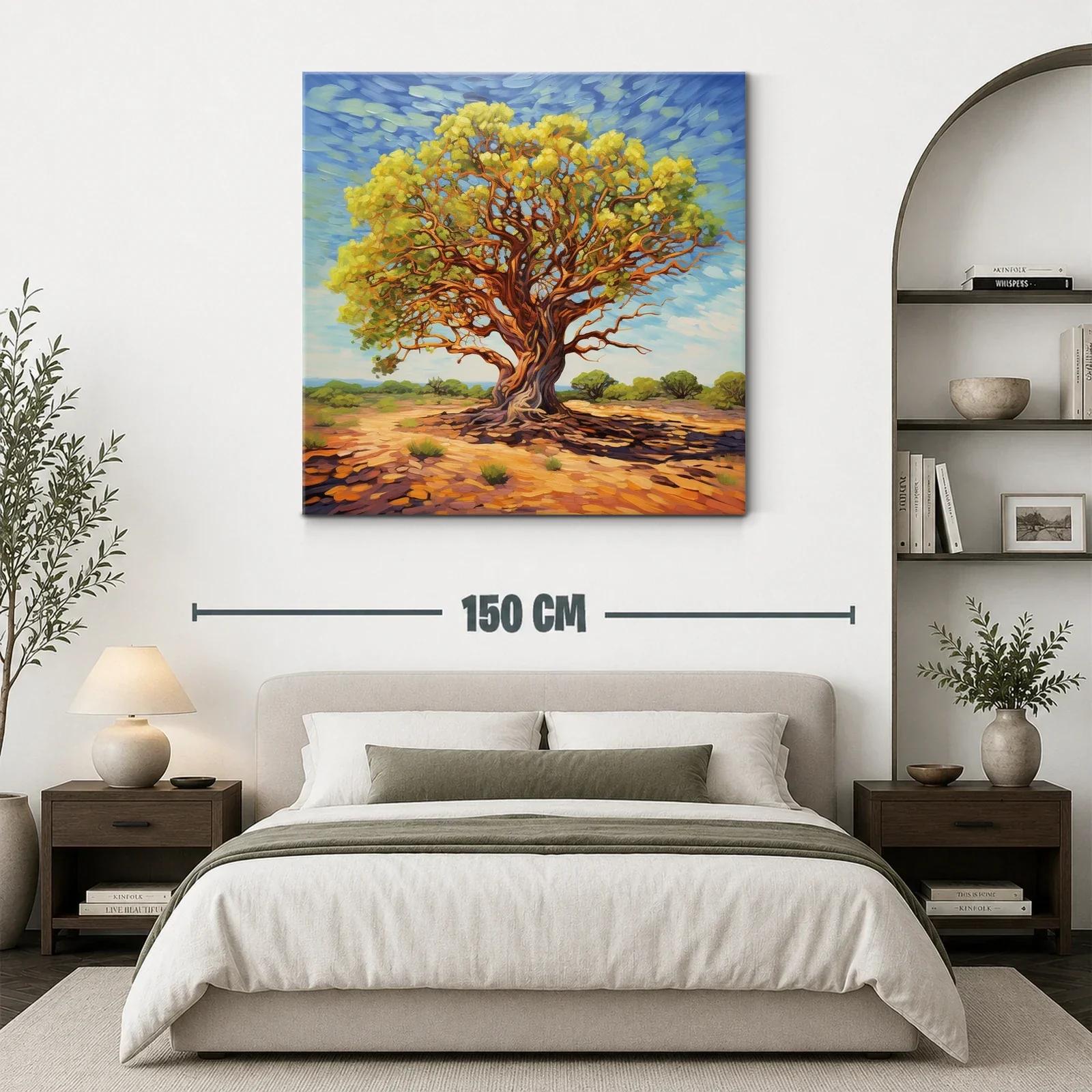 Árbol majestuoso bajo cielo azul en paisaje soleado — miniatura 3