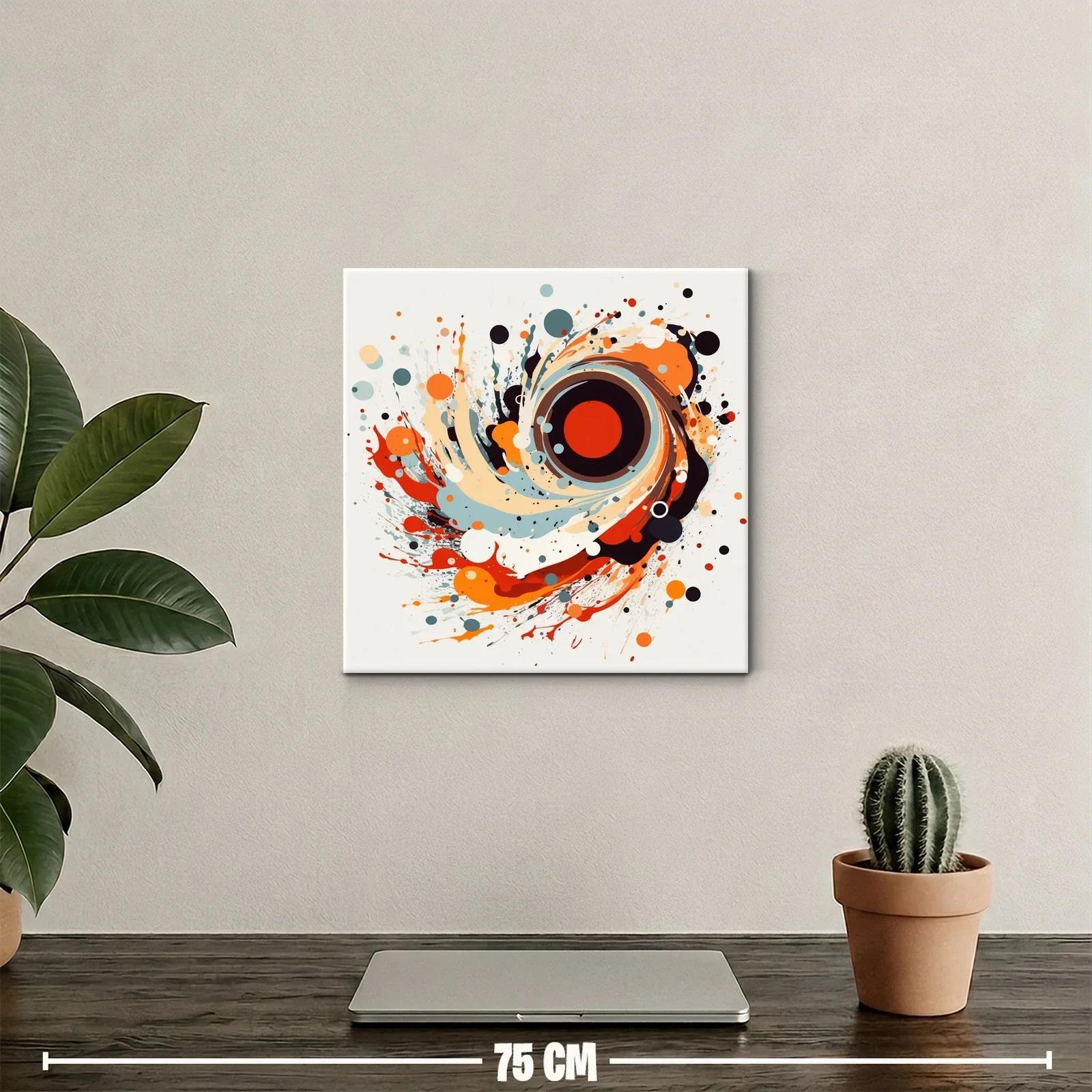 Explosión abstracta con tonos cálidos y contrastes vivos — miniatura 2