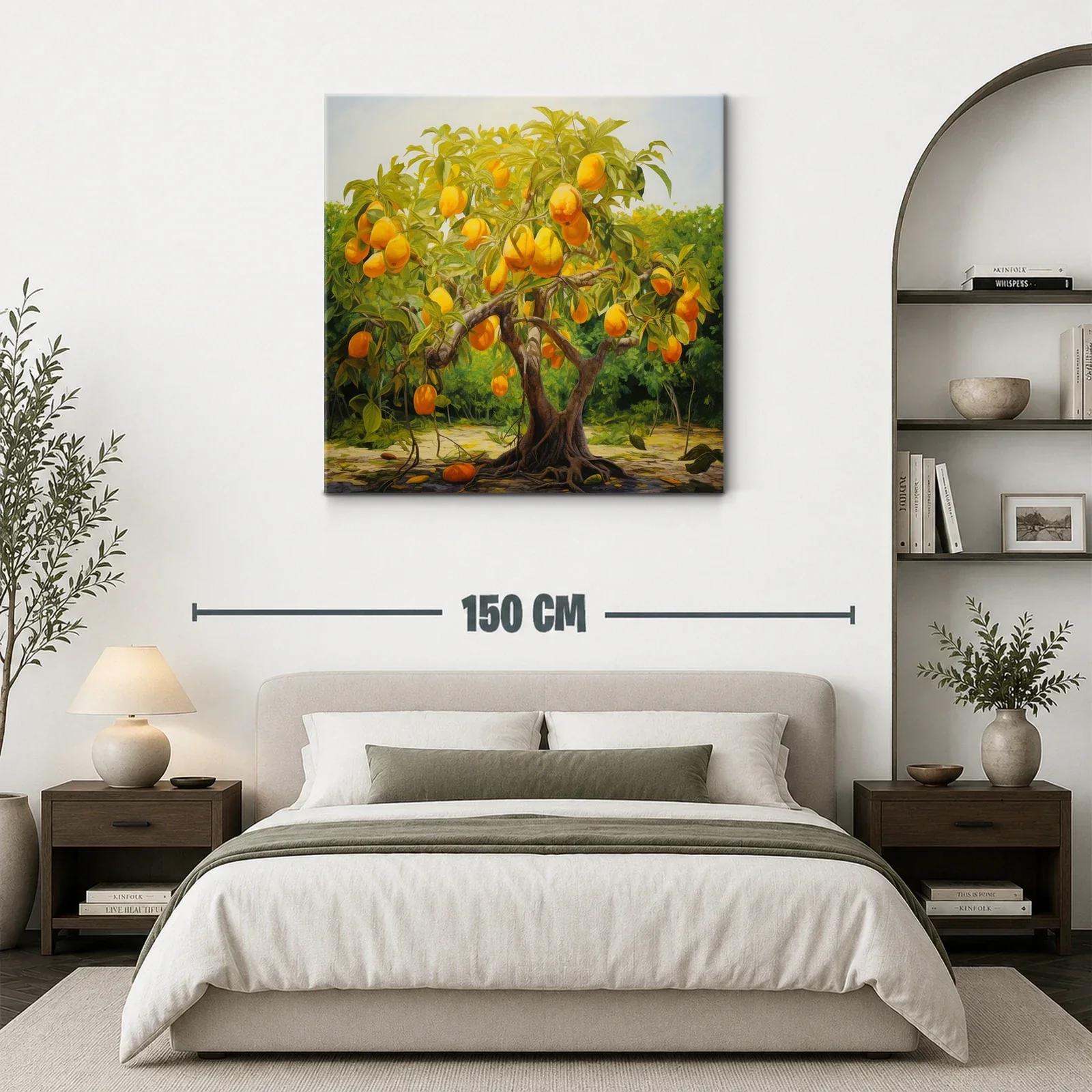 Árbol de frutas doradas en paisaje natural vibrante — miniatura 3