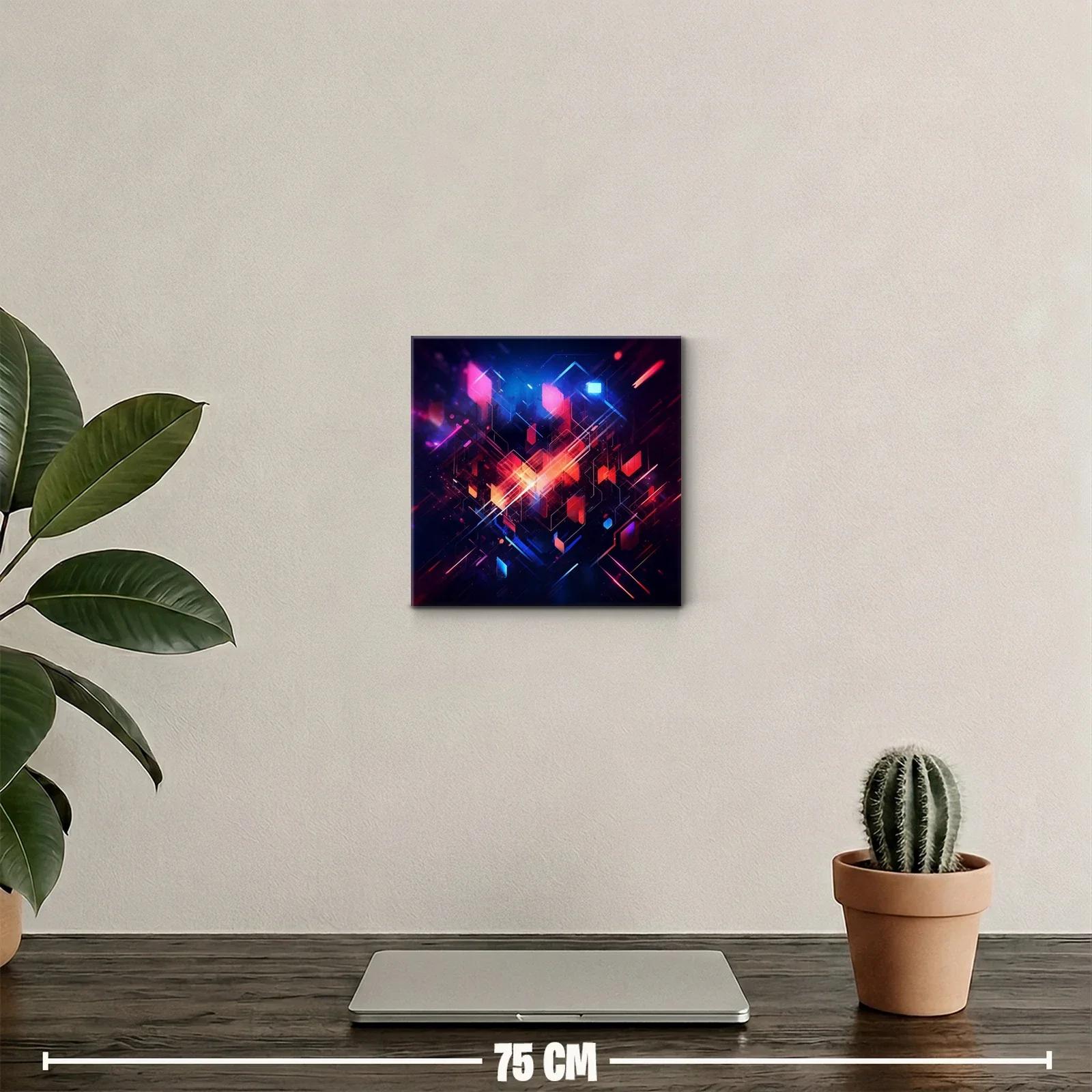 Composición geométrica vibrante con luces y contrastes intensos — miniatura 2