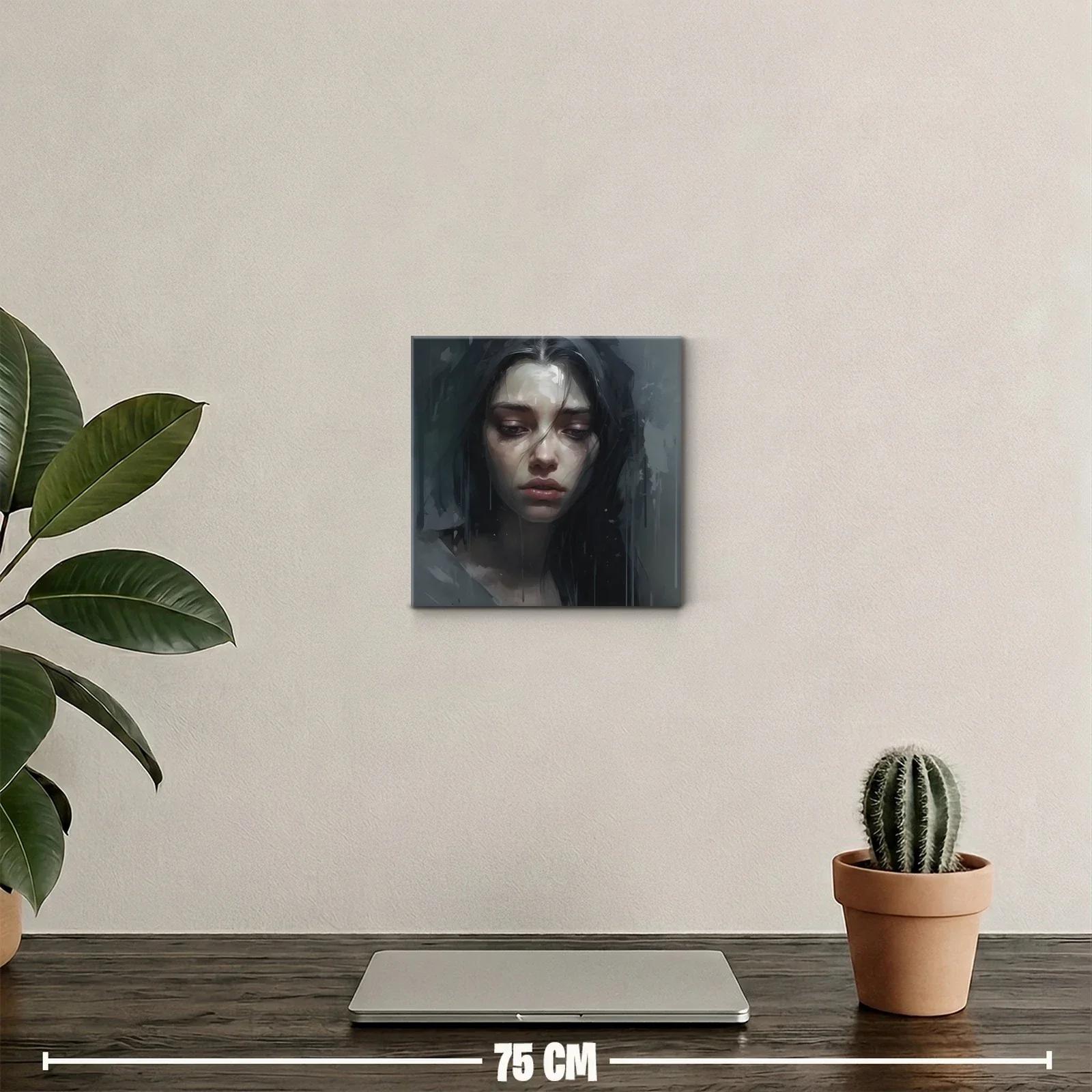 Retrato melancólico en tonos oscuros y expresivos — miniatura 2