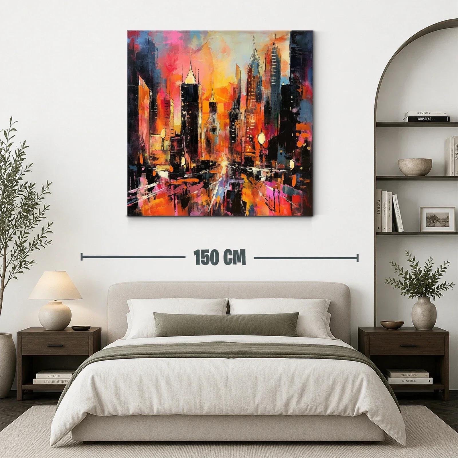 Atardecer vibrante en ciudad moderna llena de energía — miniatura 3
