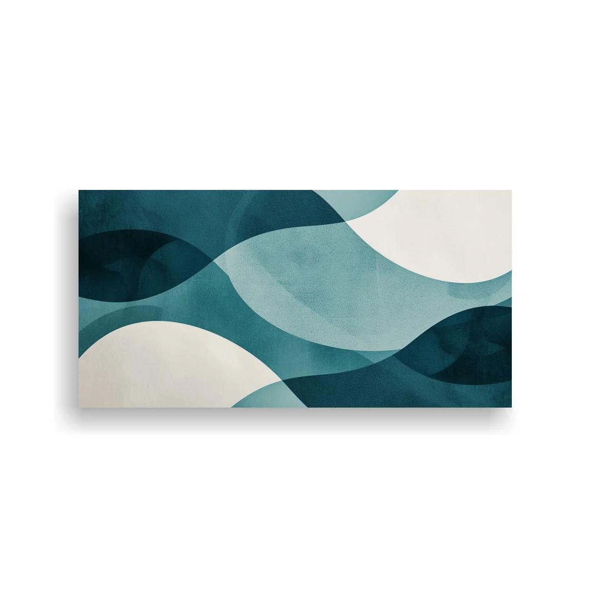 Cuadro ondas superpuestas con capas fluidas — imagen principal