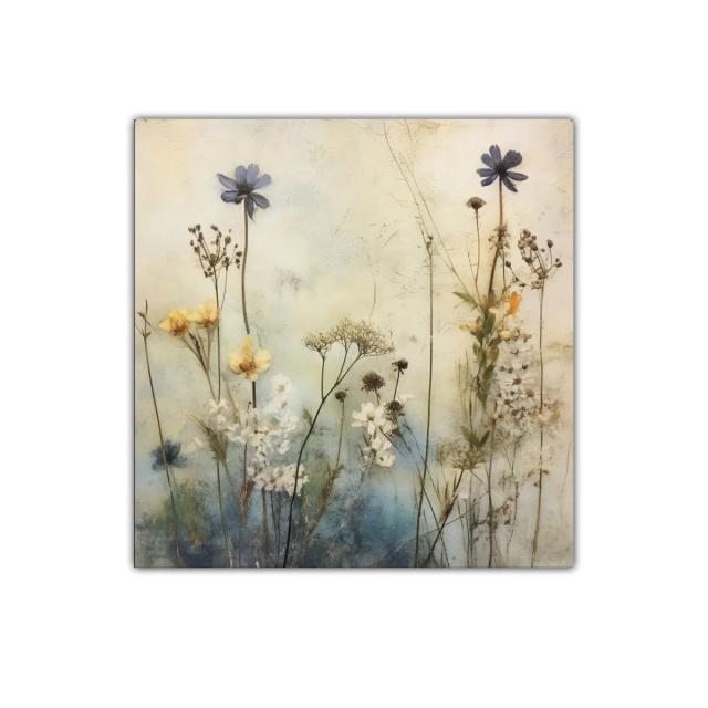 Arte floral delicado en tonos suaves y naturales