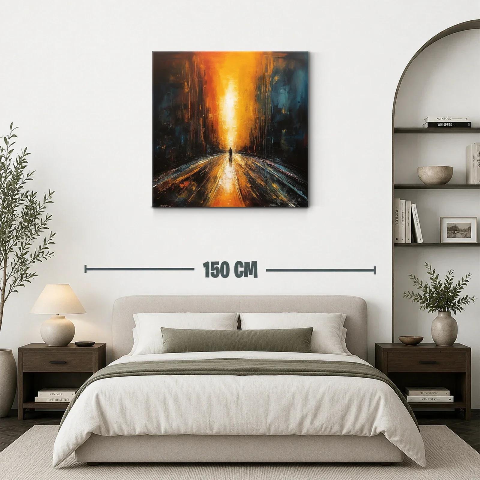 Camino de luz entre sombras intensas y cálidas — miniatura 3
