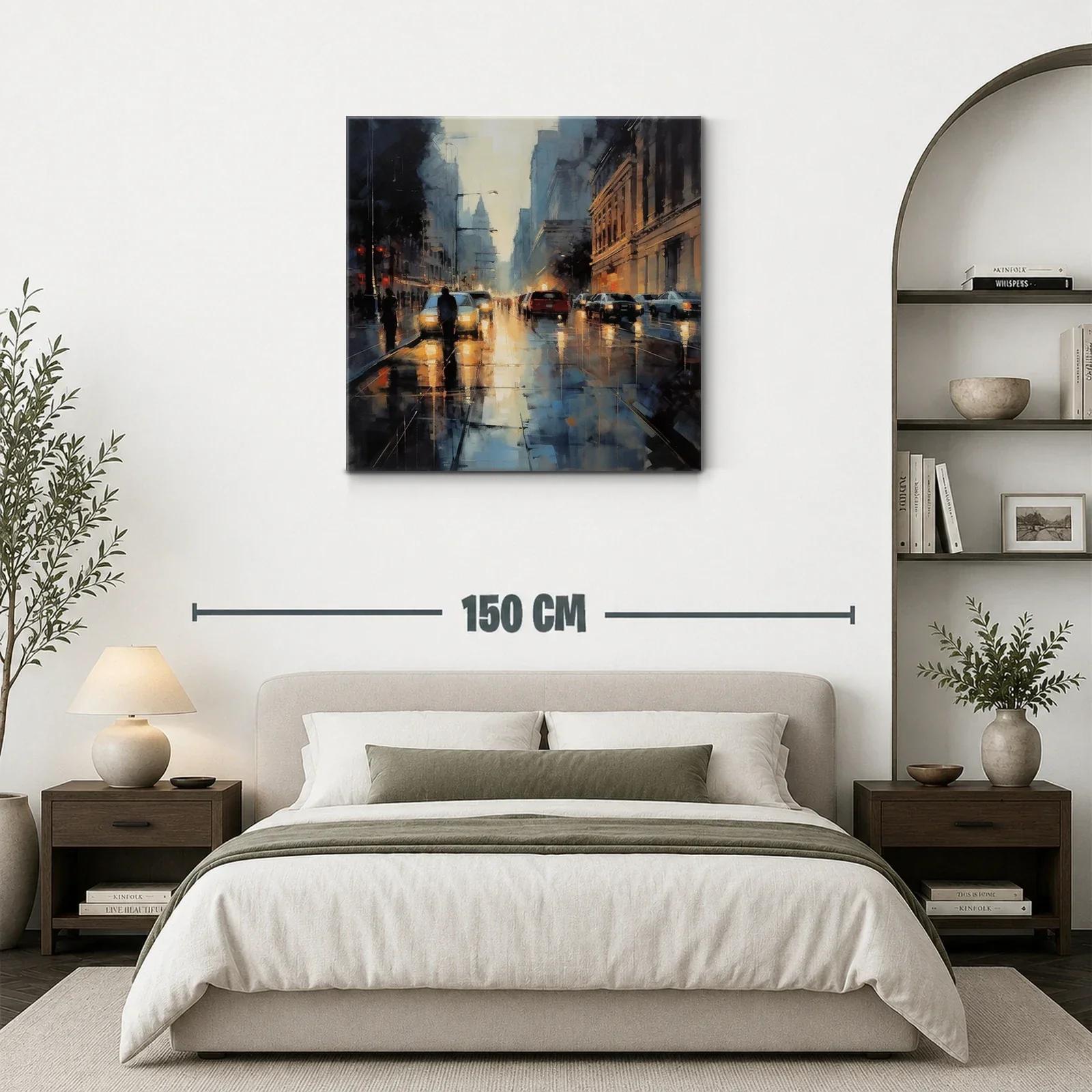 Atardecer urbano con reflejos de luz y movimiento — miniatura 3