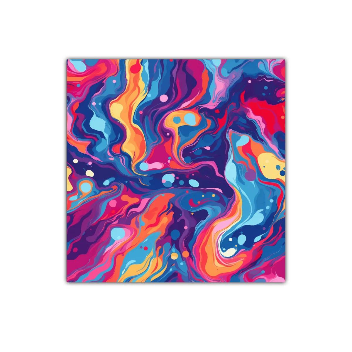 Explosión de colores vibrantes en diseño abstracto dinámico — miniatura 1