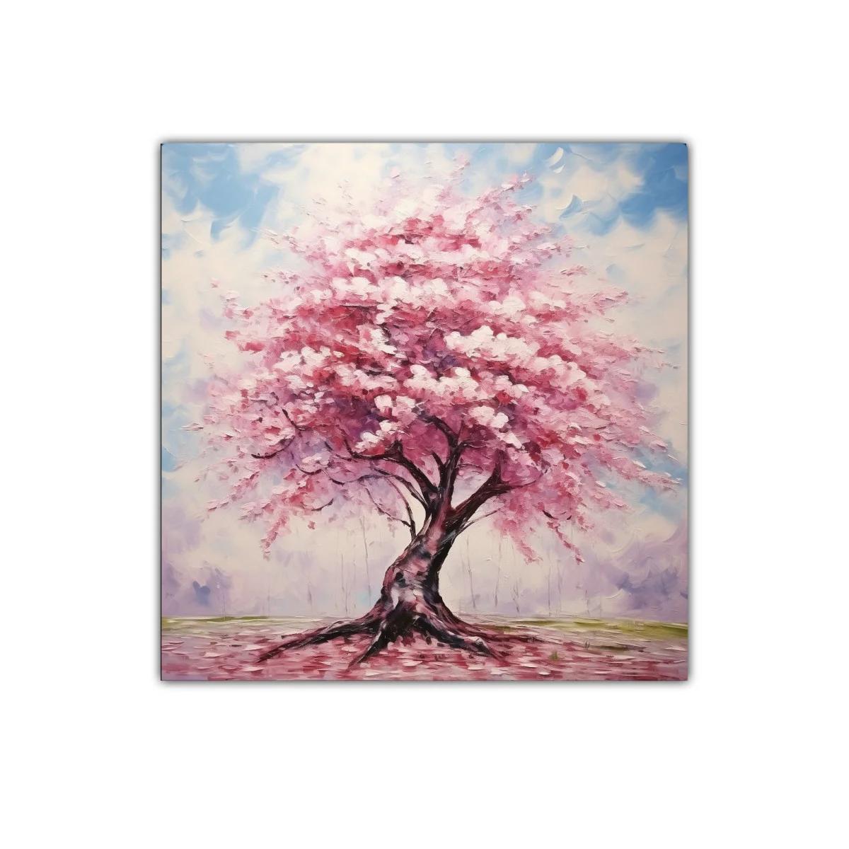 Árbol con flores rosas en paisaje sereno y luminoso — imagen principal