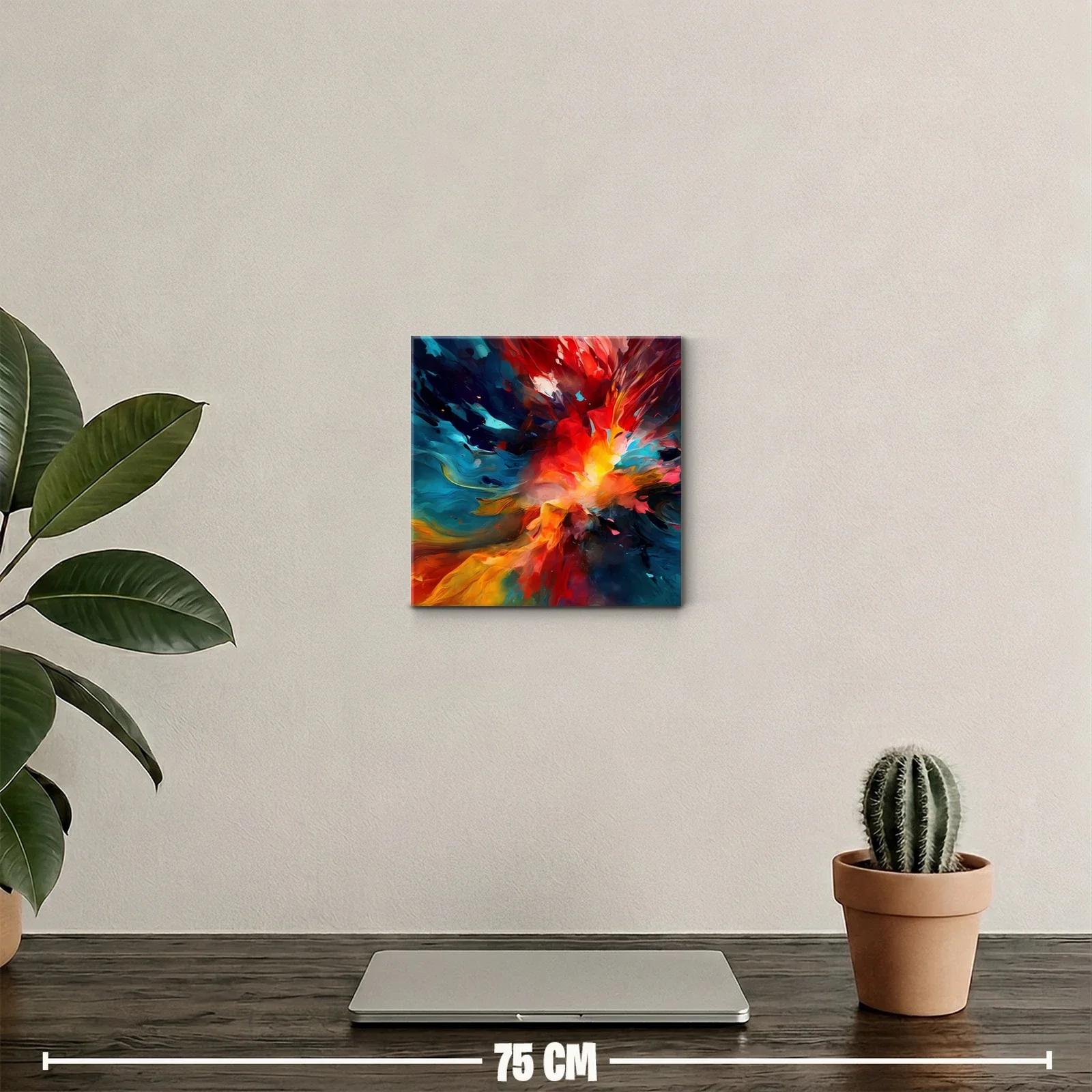 Explosión de colores vibrantes en composición abstracta dinámica — miniatura 2