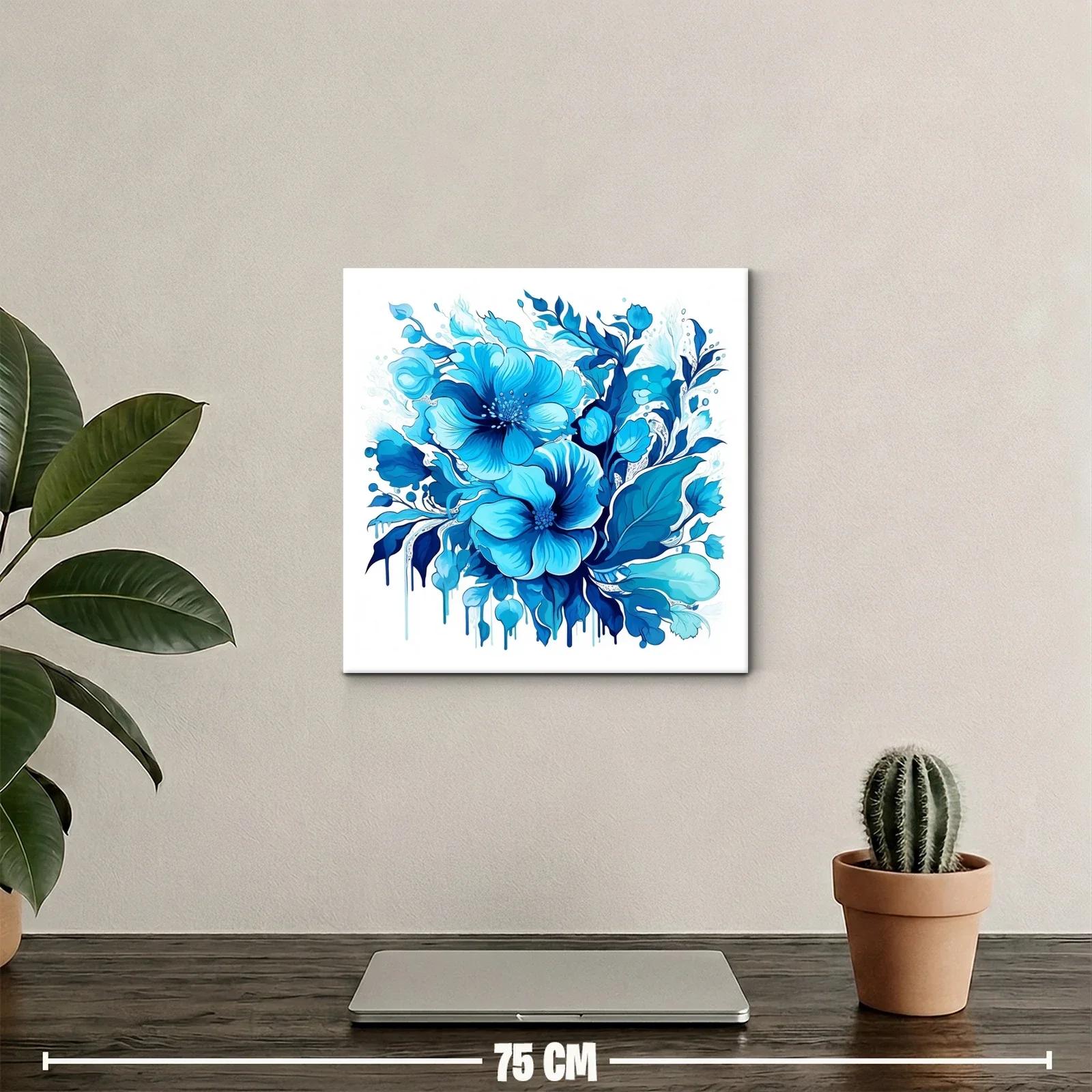 Flores azules en composición vibrante y elegante — miniatura 2