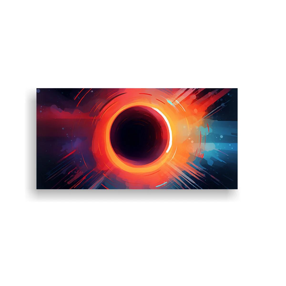 Cuadro eclipse solar con halo incandescente — imagen principal