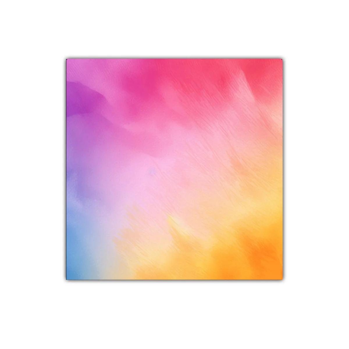 Cuadro decorativo con fondo difuminado multicolor vibrante y suave