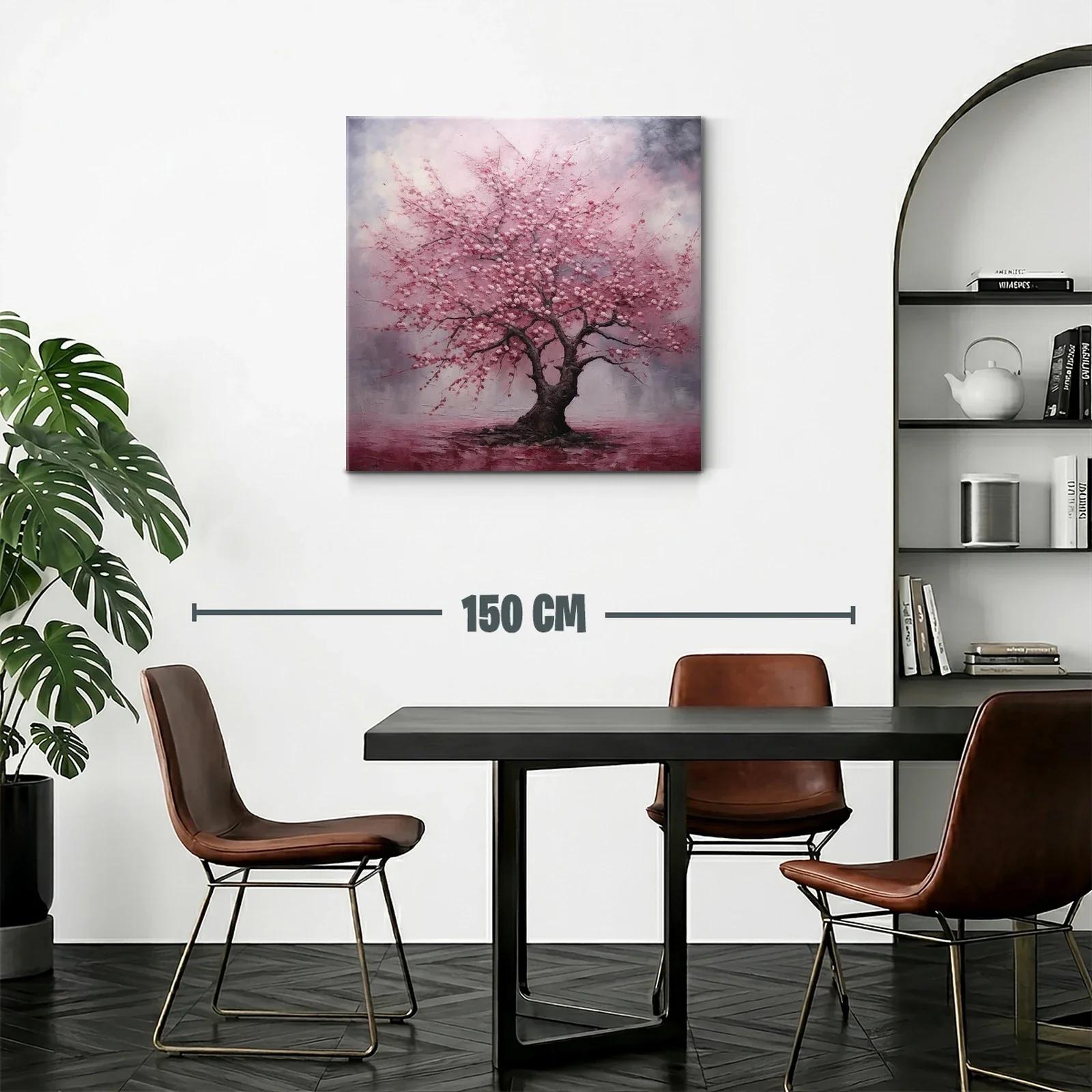 Árbol en flor con tonos rosados y ambiente etéreo — miniatura 2