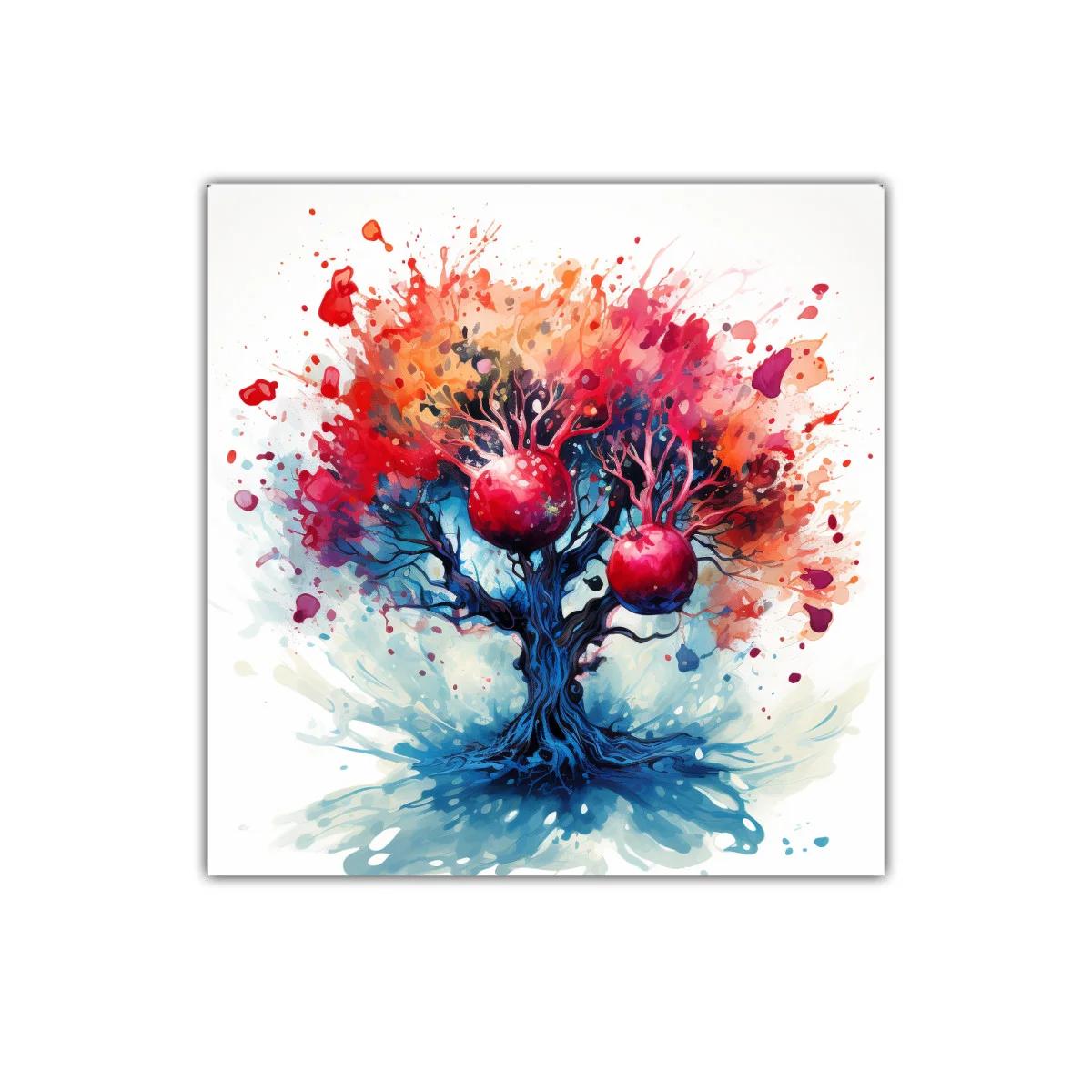 Árbol de granadas vibrante con explosión de color — miniatura 1