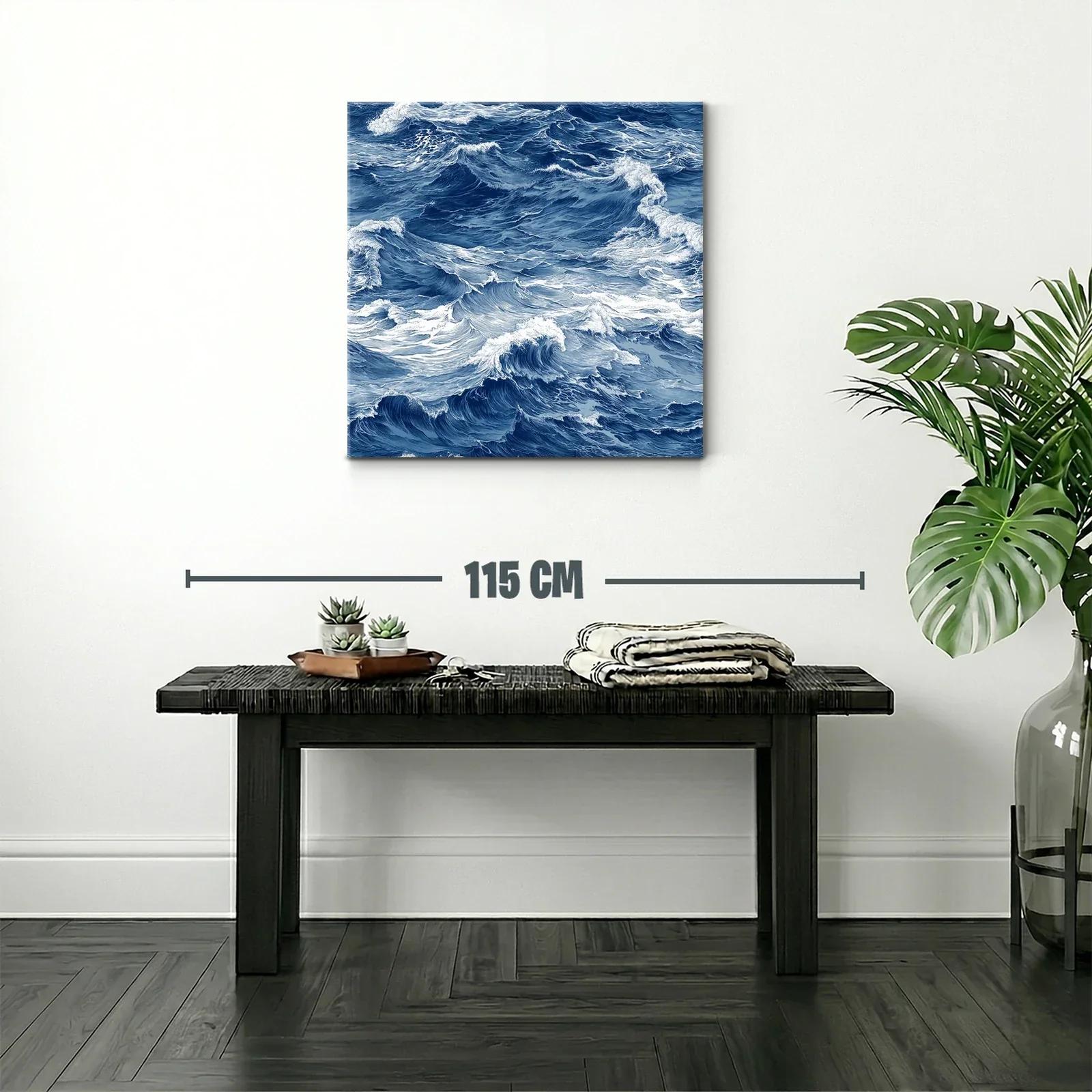 Movimiento y energía del mar en ondas azules intensas — miniatura 2