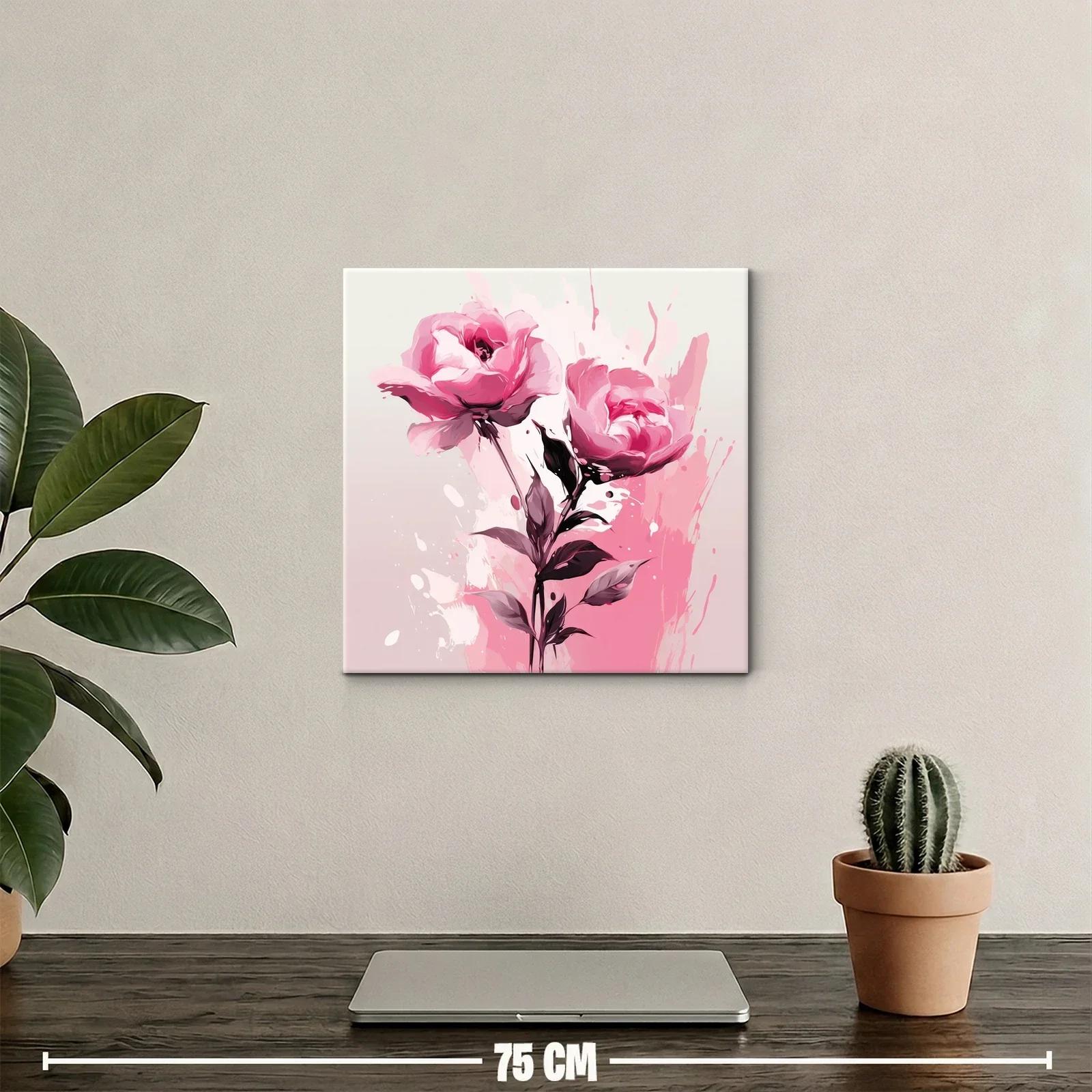 Elegancia floral con rosas en tonos rosas vibrantes — miniatura 2