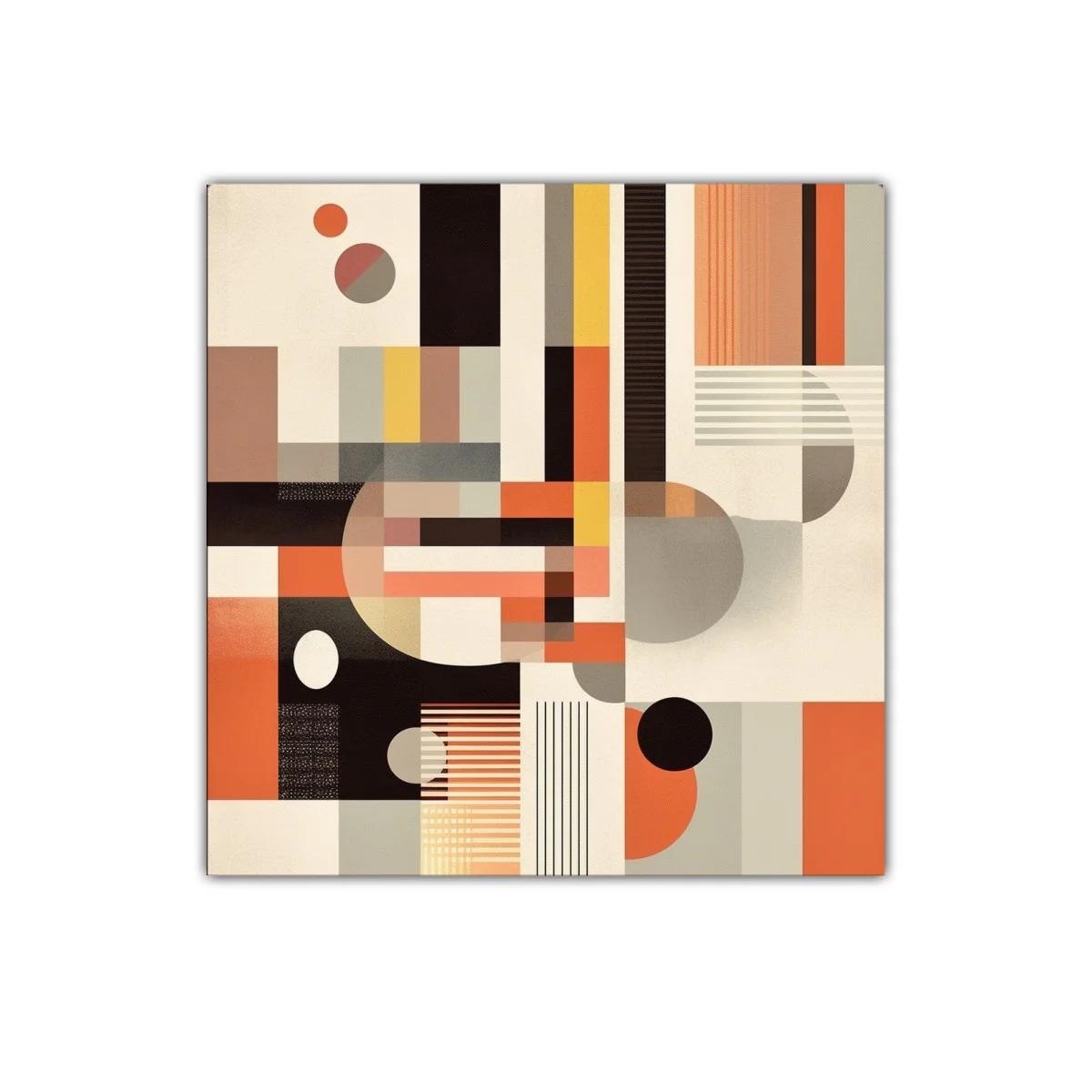 Composición geométrica moderna en tonos cálidos — imagen principal