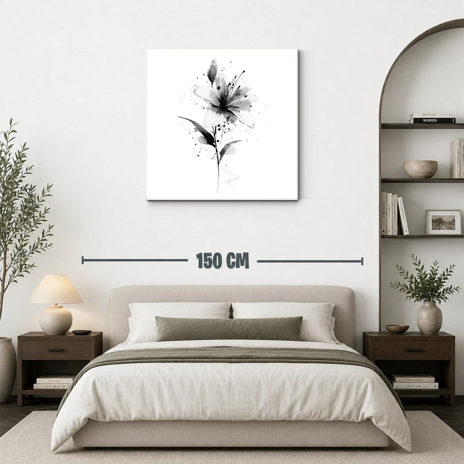 Flor elegante en tonos monocromáticos suaves y delicados — miniatura 3