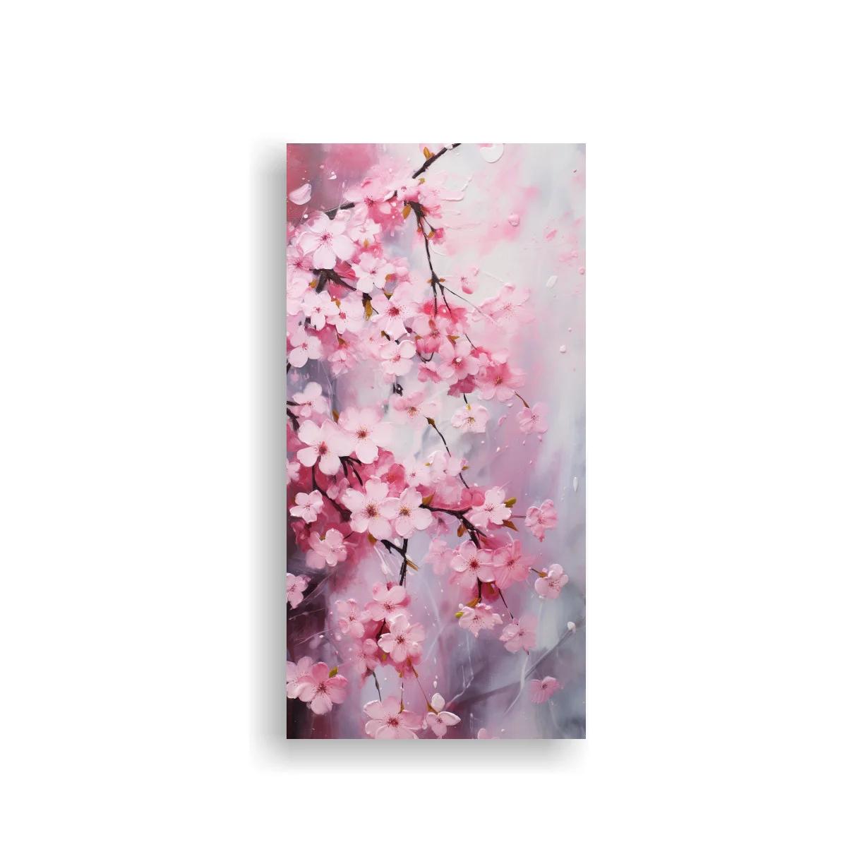 Cuadro flores de cerezo con fondo brumoso — imagen principal