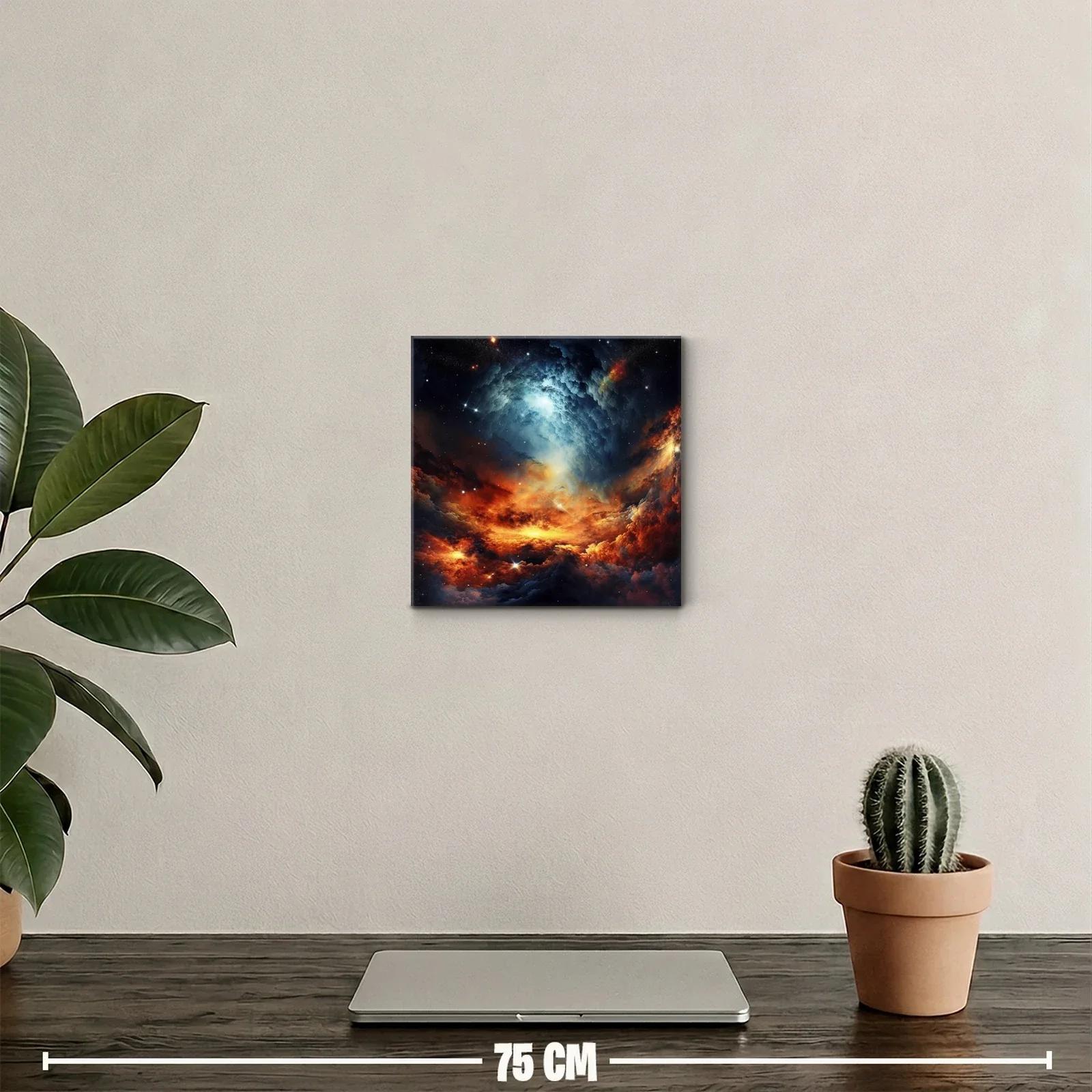 Galaxia en Llamas con Espirales de Luz Brillante — miniatura 2