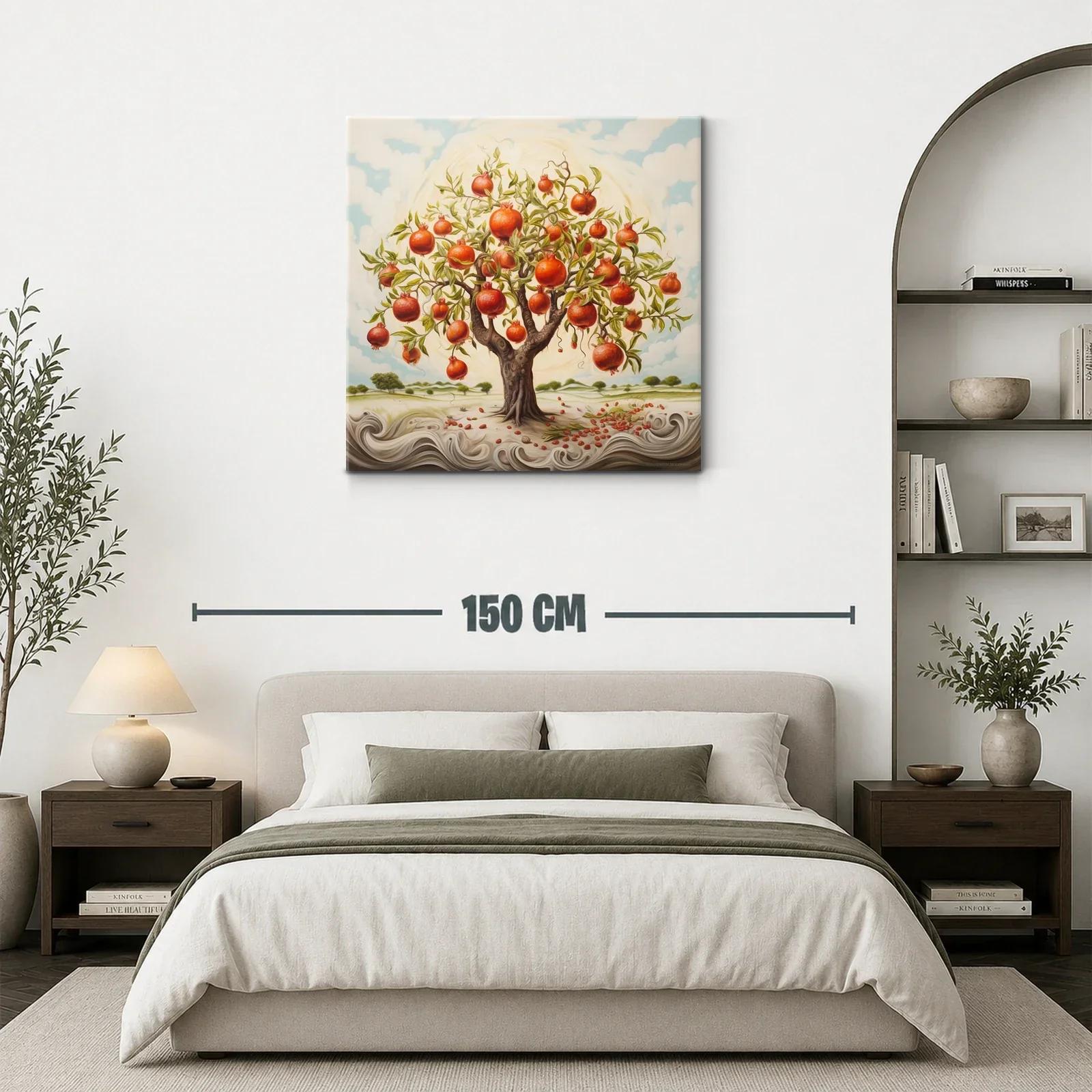 Árbol de granadas en paisaje onírico y vibrante — miniatura 3