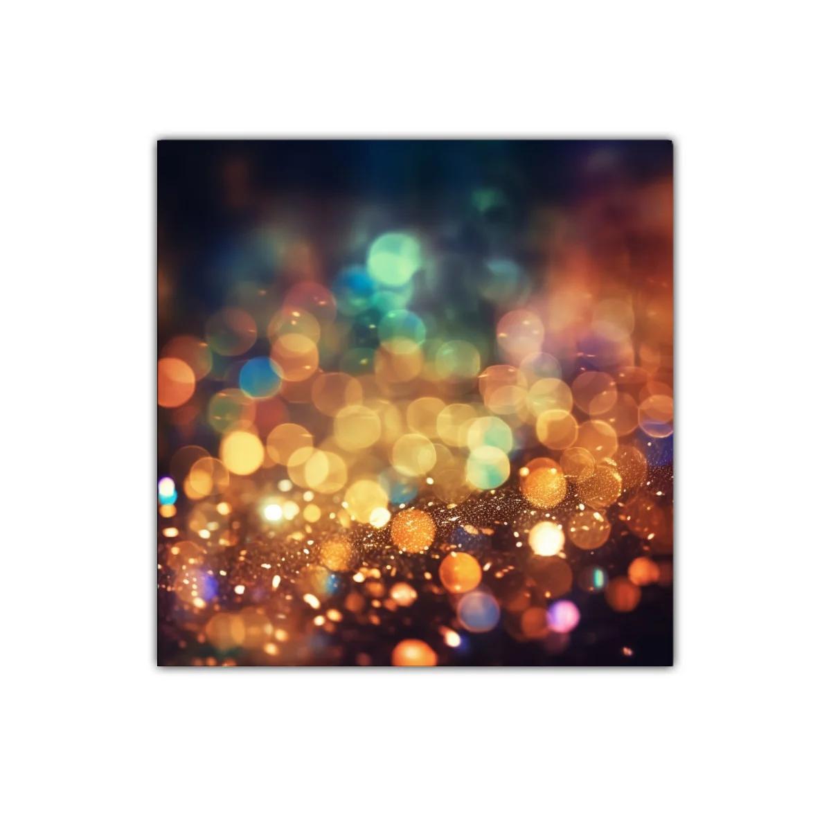 Luz mágica de colores en decoración abstracta vibrante