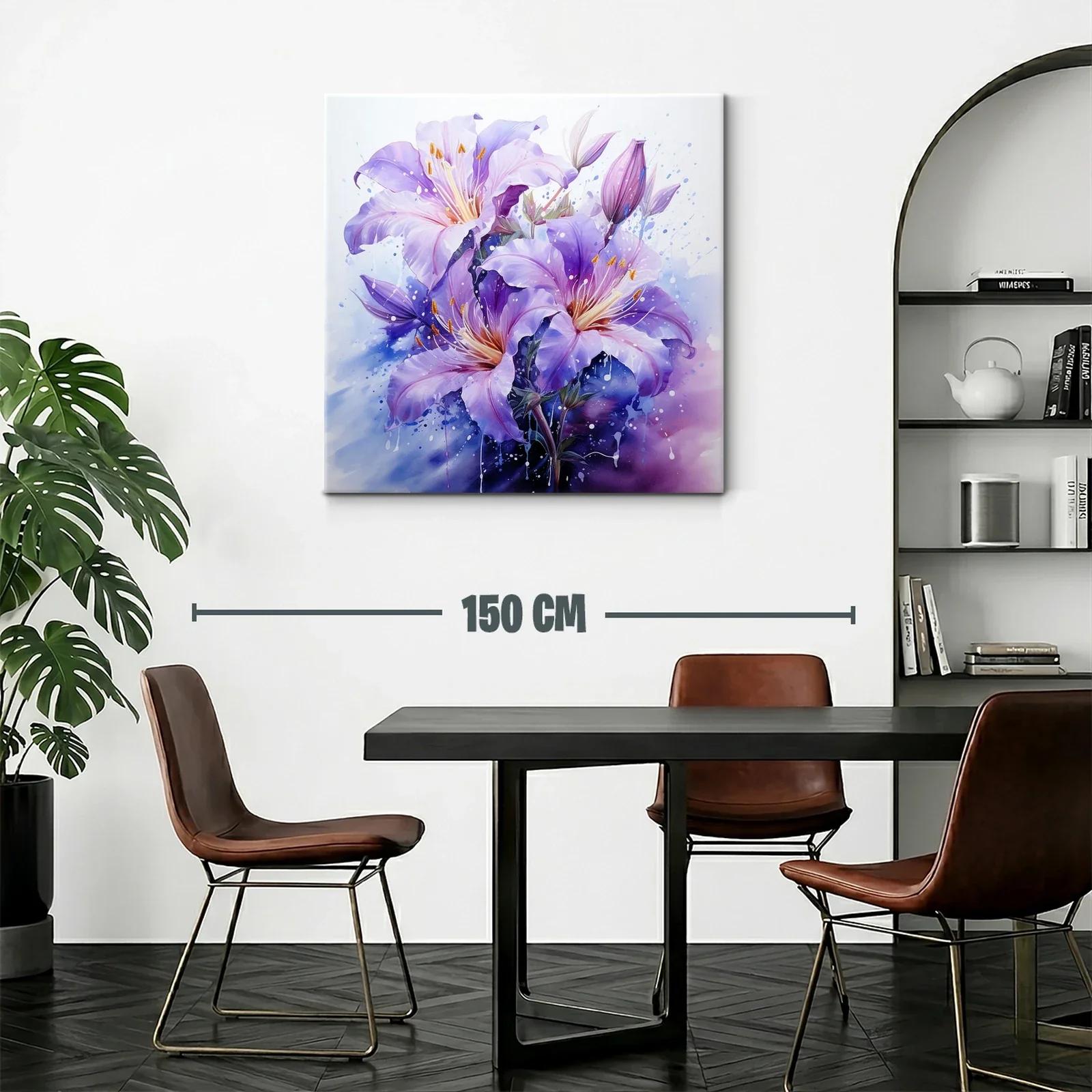 Flores Líricas en Tonos Violetas y Lilas — miniatura 2