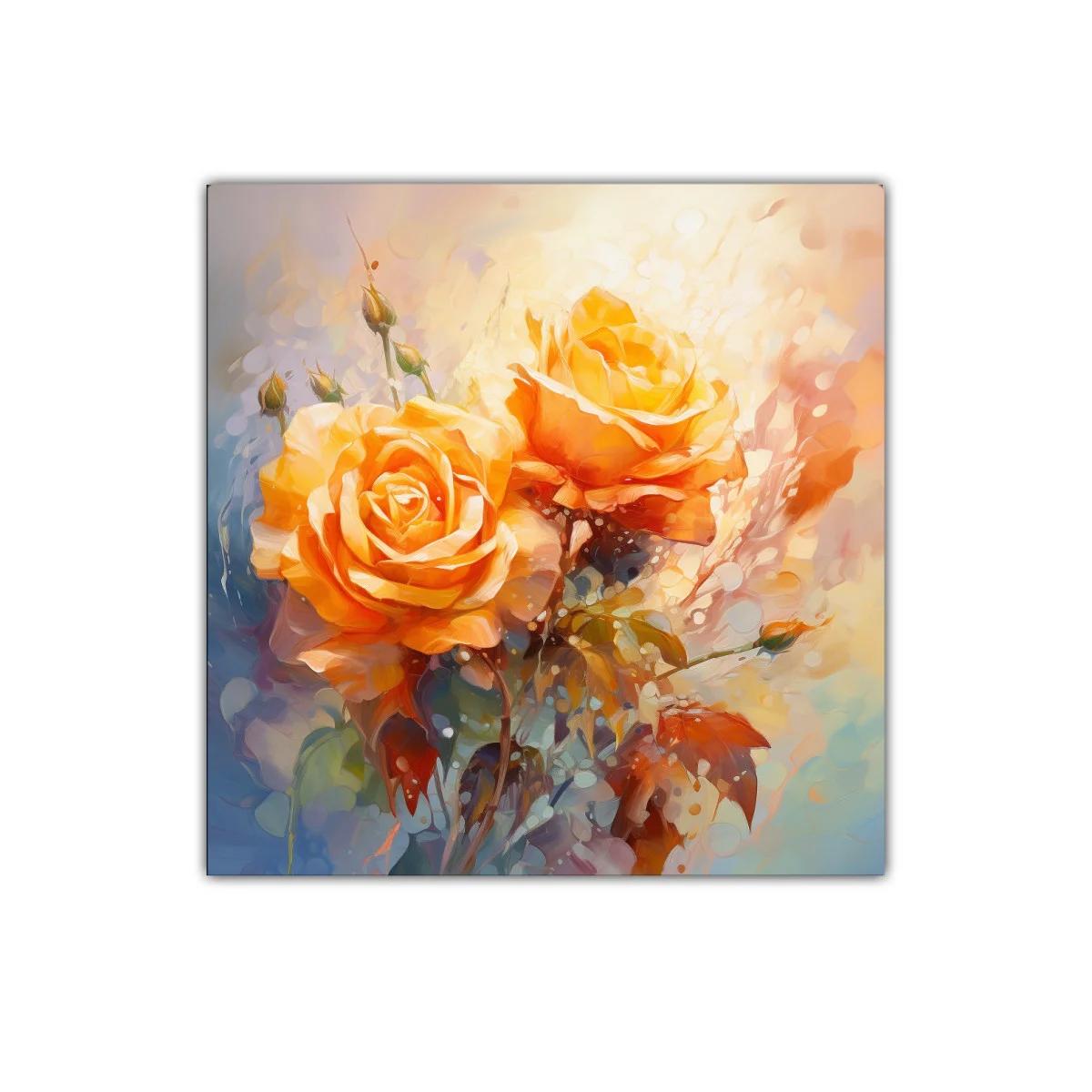 Rosas en tonos cálidos vibrantes para decoración elegante
