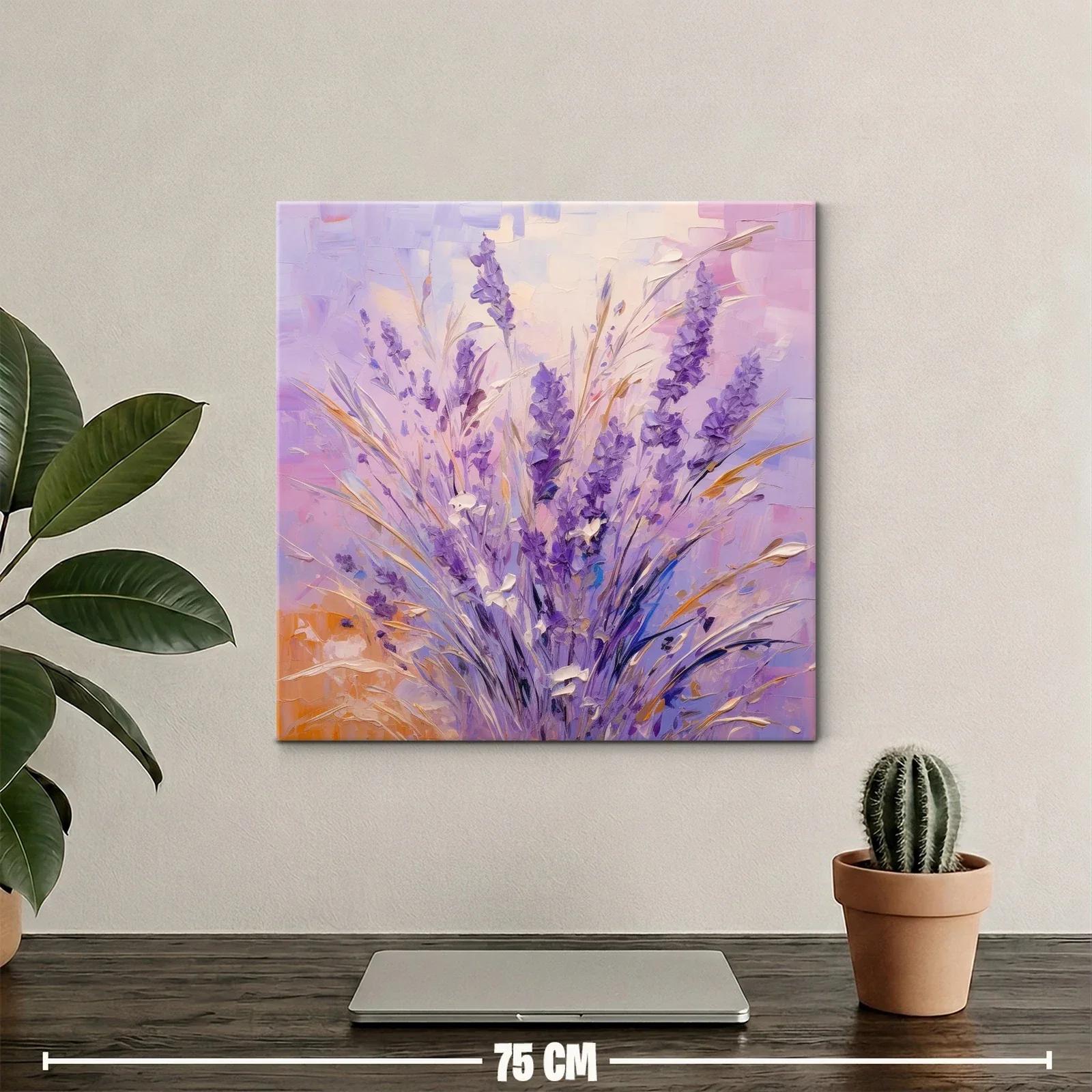 Ramo de lavanda en tonos suaves y cálidos — miniatura 2