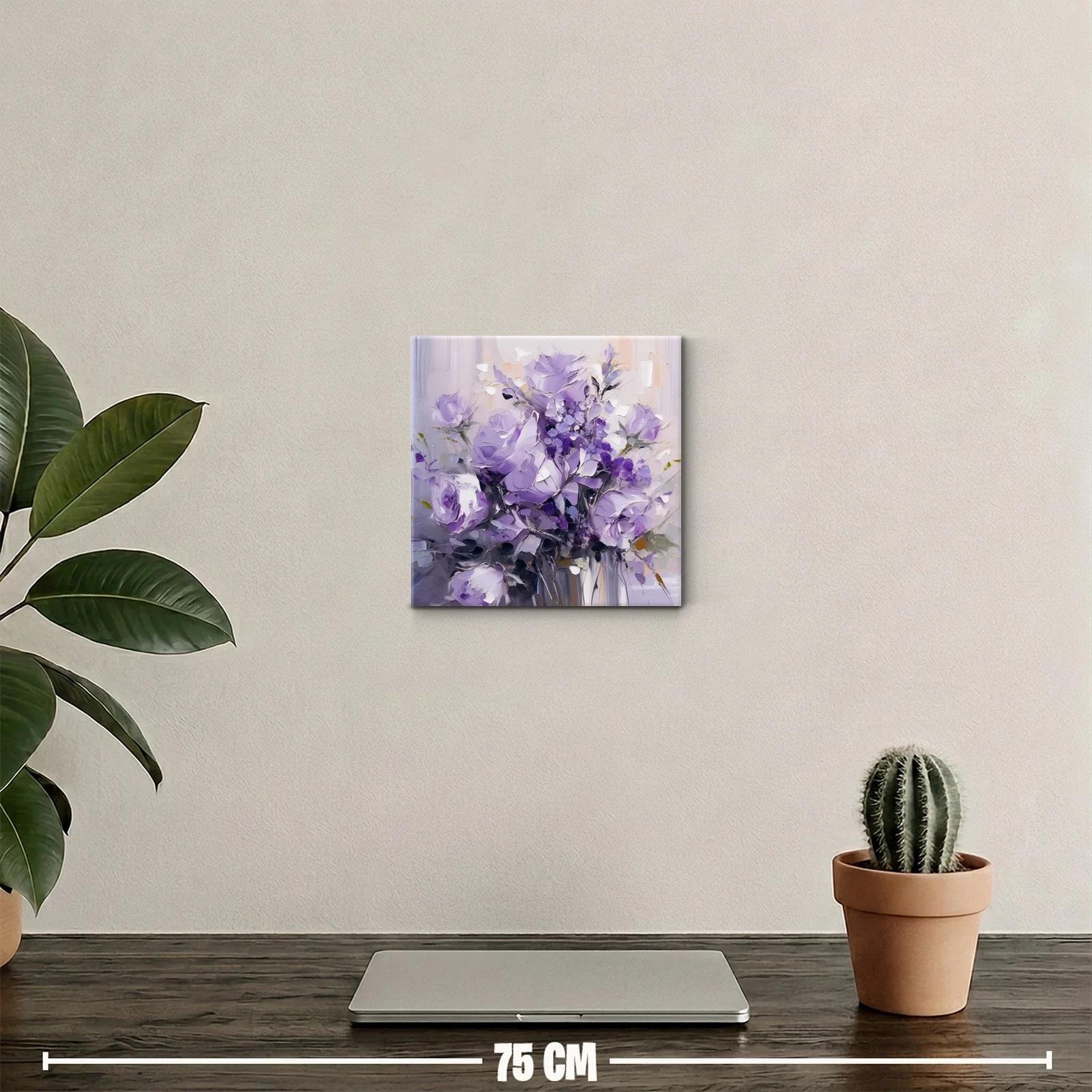 Ramo de flores en tonos violetas para decoración elegante — miniatura 2