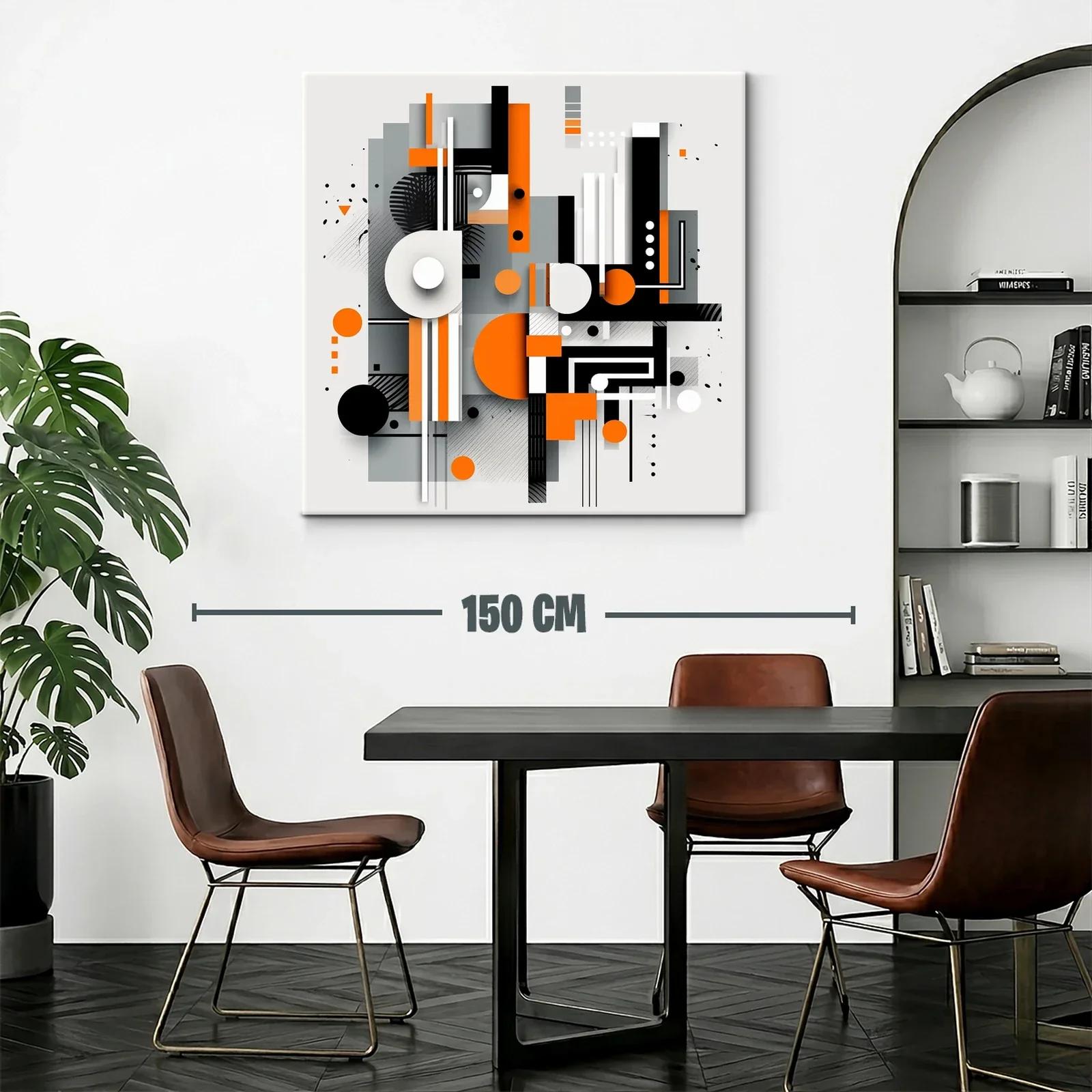 Composición geométrica moderna en tonos vivos y neutros — miniatura 2