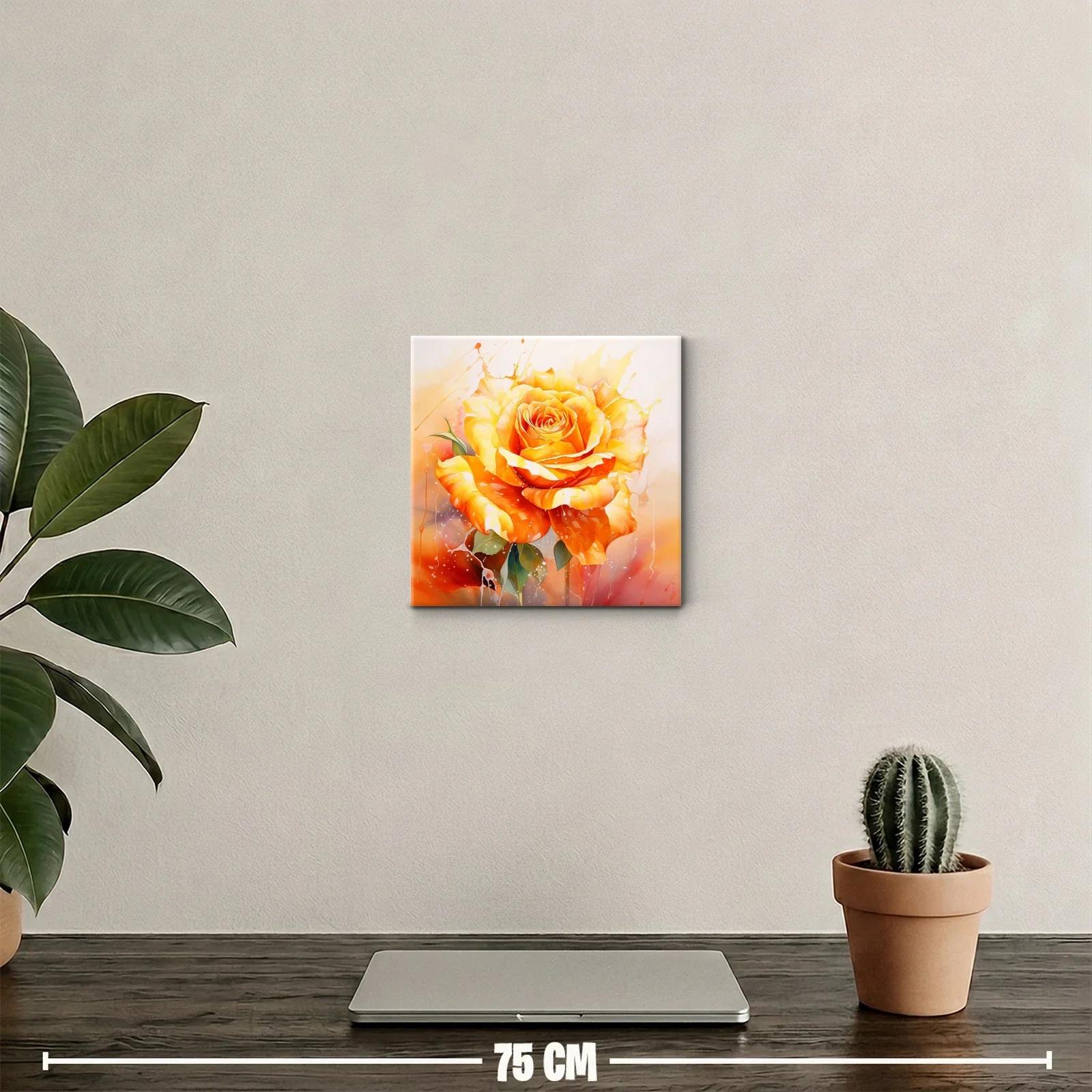Vibrante rosa amarilla con toques cálidos y luminosos — miniatura 2