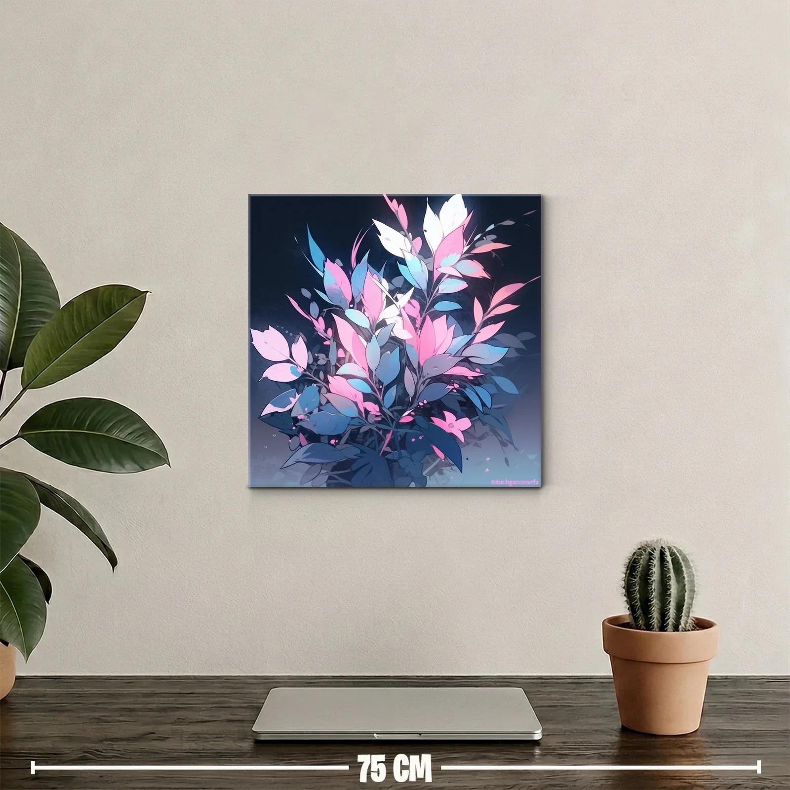 Composición floral en tonos pastel y azul noche — miniatura 2