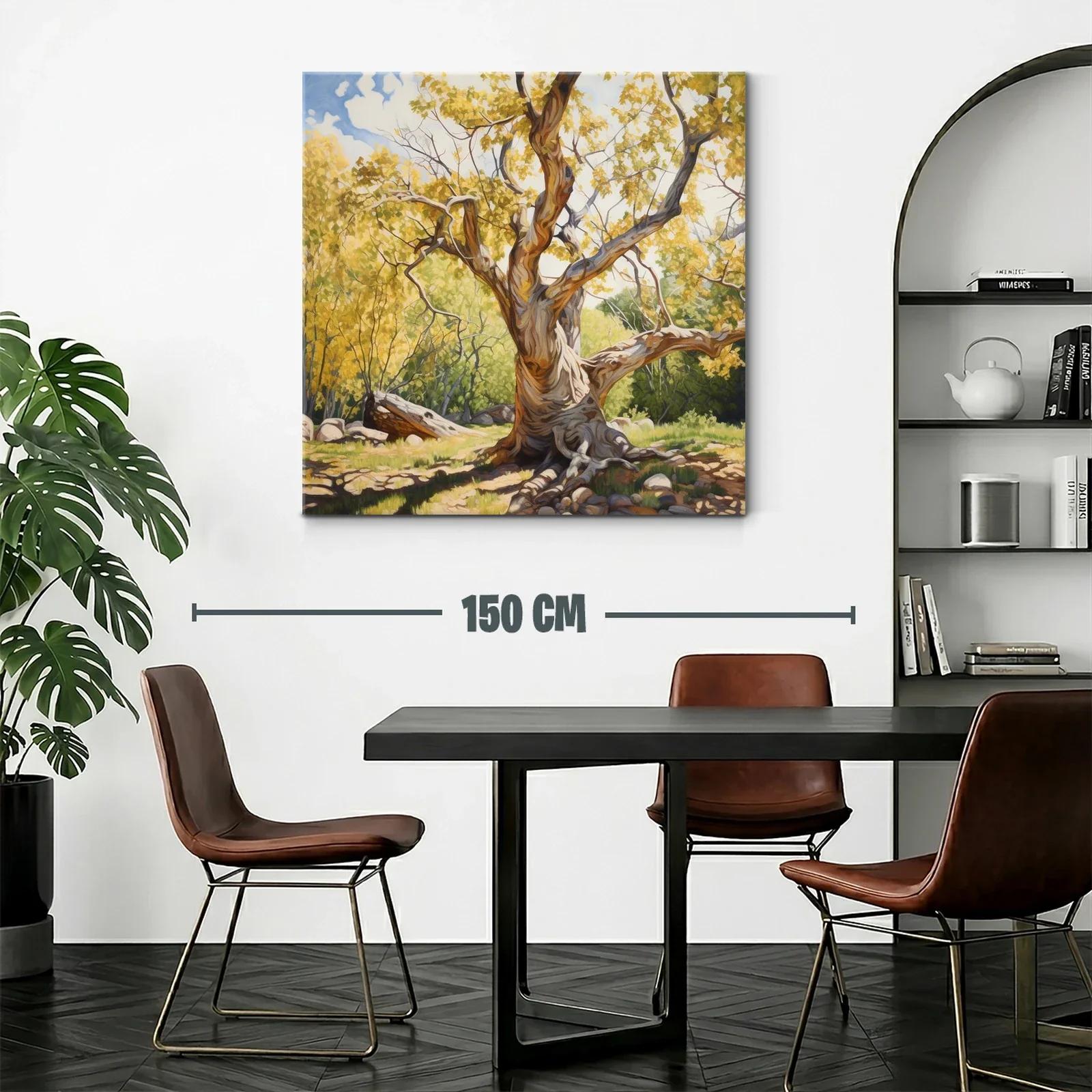 Árbol Centenario con Luz Dorada y Sombras Profundas — miniatura 2