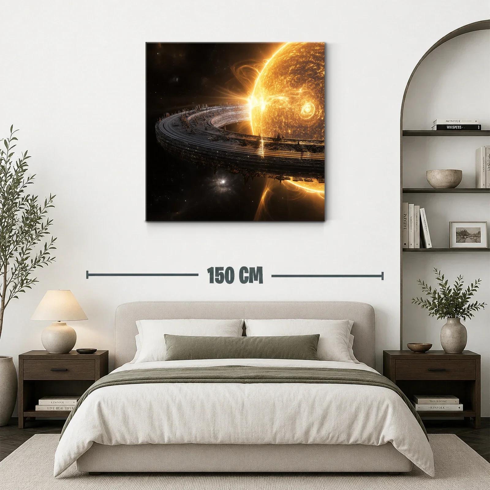 Impresionante galaxia con anillos iluminados en el espacio — miniatura 3