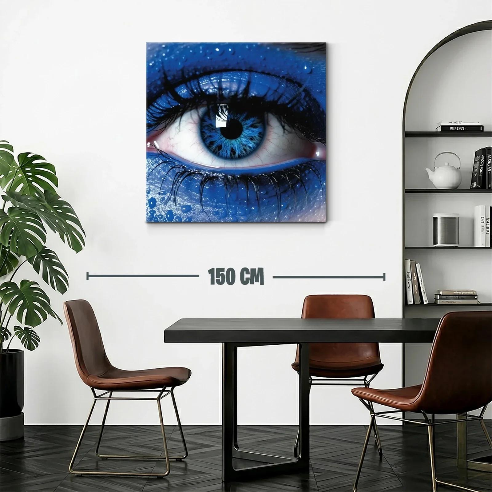 Impacto visual con ojo azul en primer plano intenso — miniatura 2