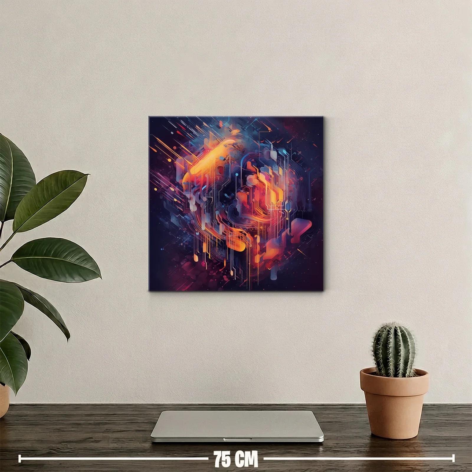 Composición abstracta con energía vibrante y formas geométricas — miniatura 2