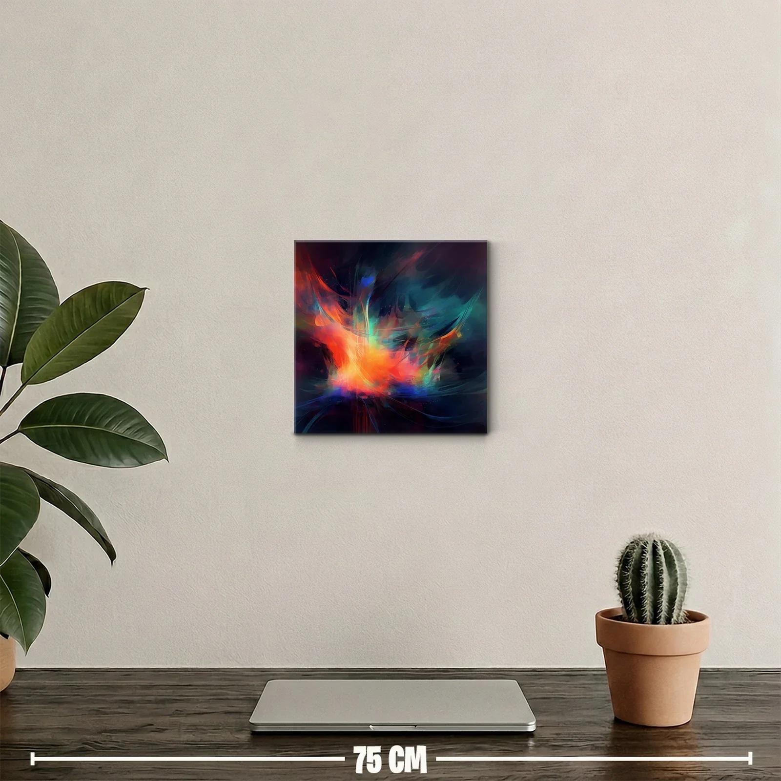 Explosión de colores vibrantes en arte abstracto dinámico — miniatura 2