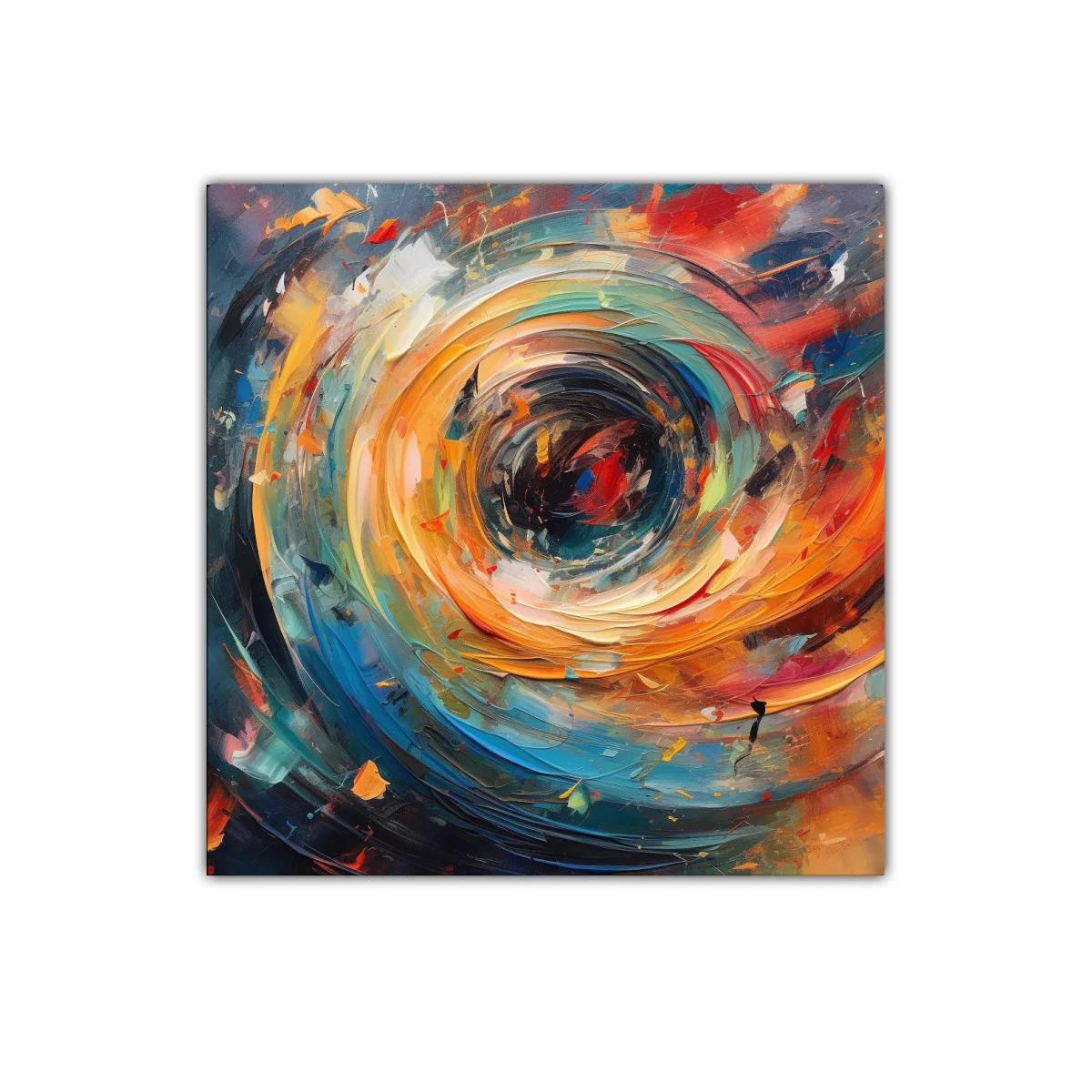 Explosión abstracta de colores vibrantes en remolino dinámico