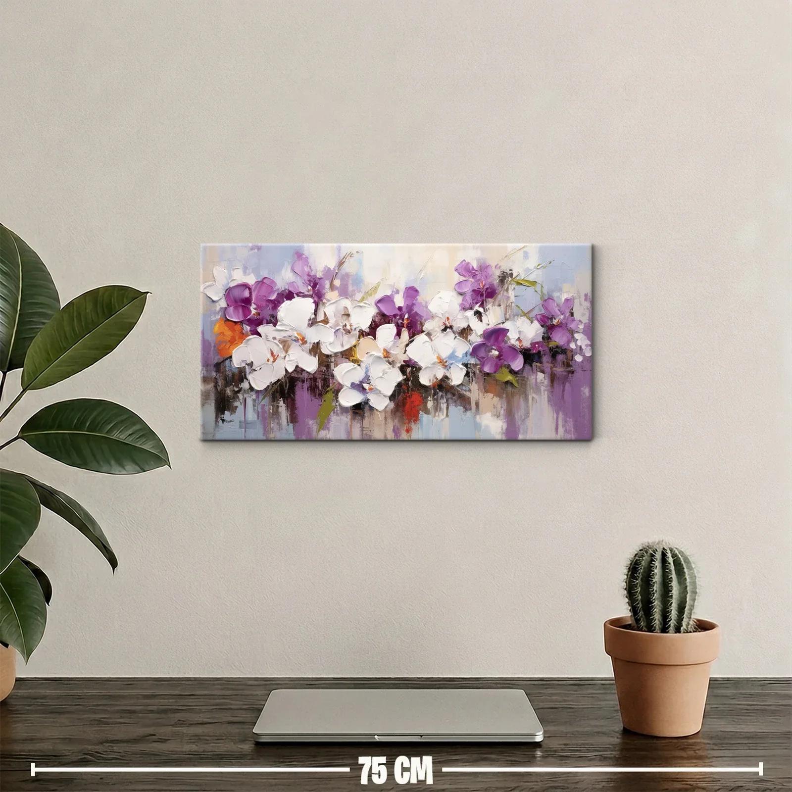 Cuadro orquídeas moradas con brotes pequeños — miniatura 2